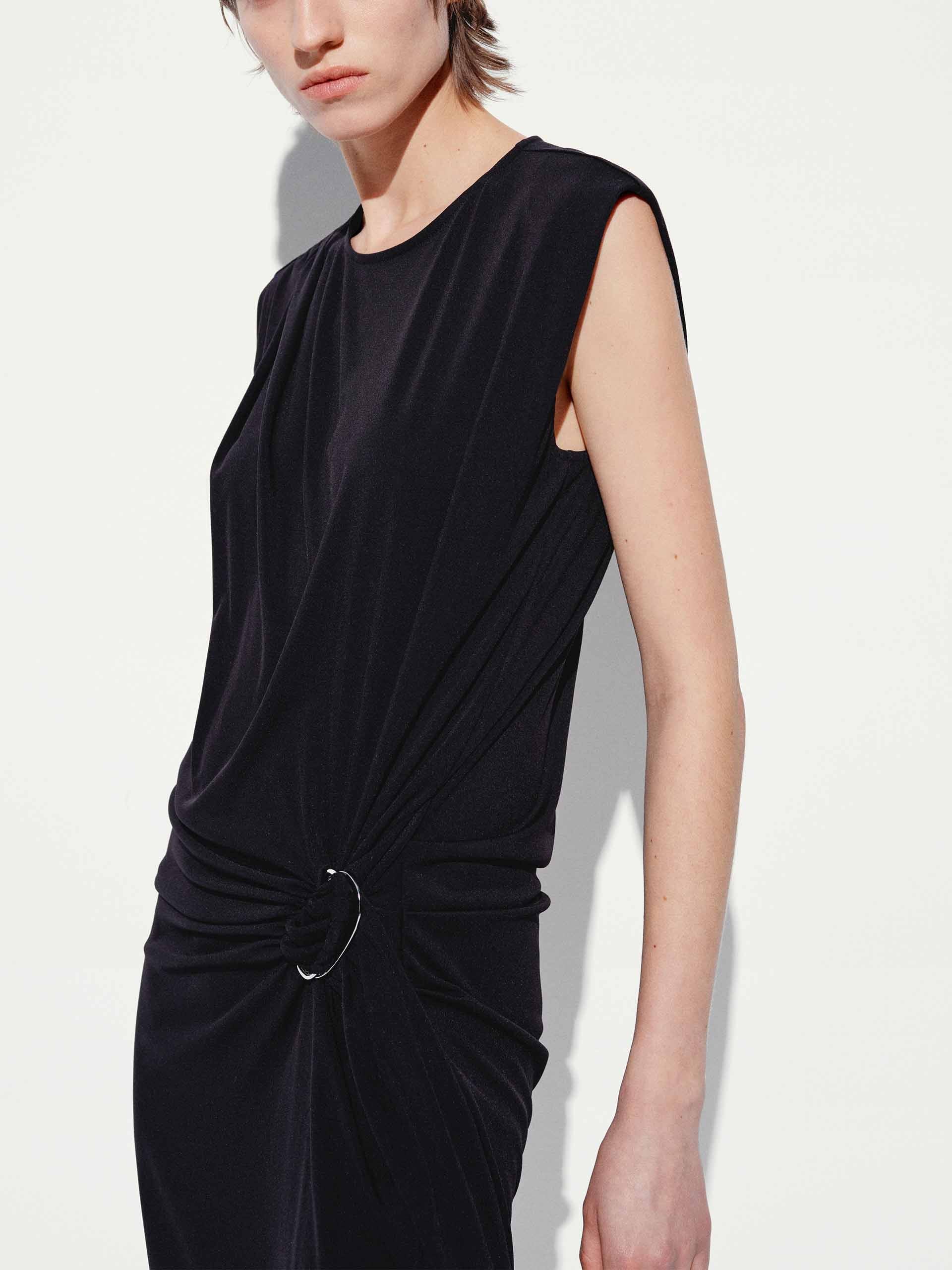 Waisted Sleeveless Mini Dress - Image 7