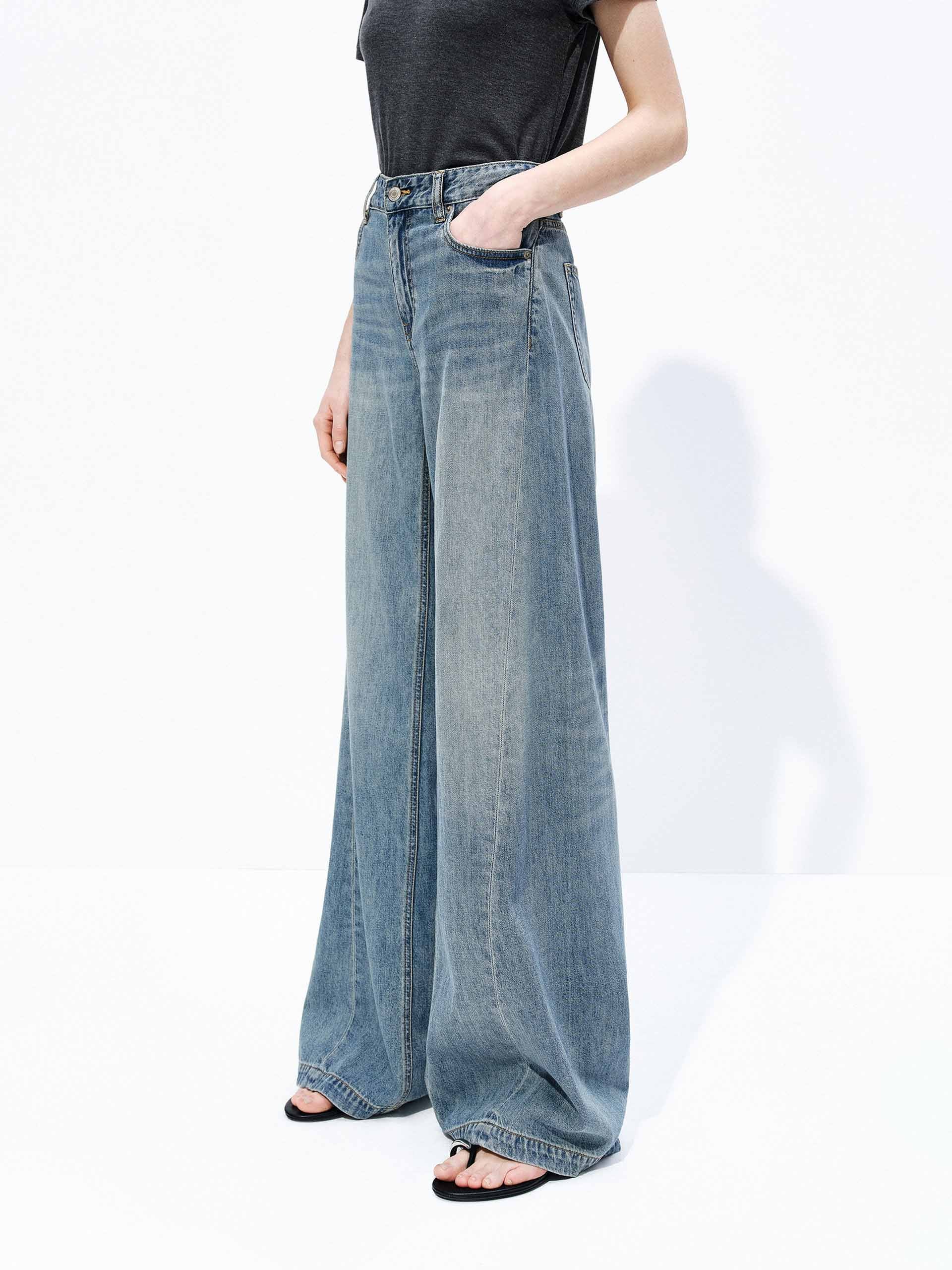 Warp Seam Wide-Leg Jeans - Image 6