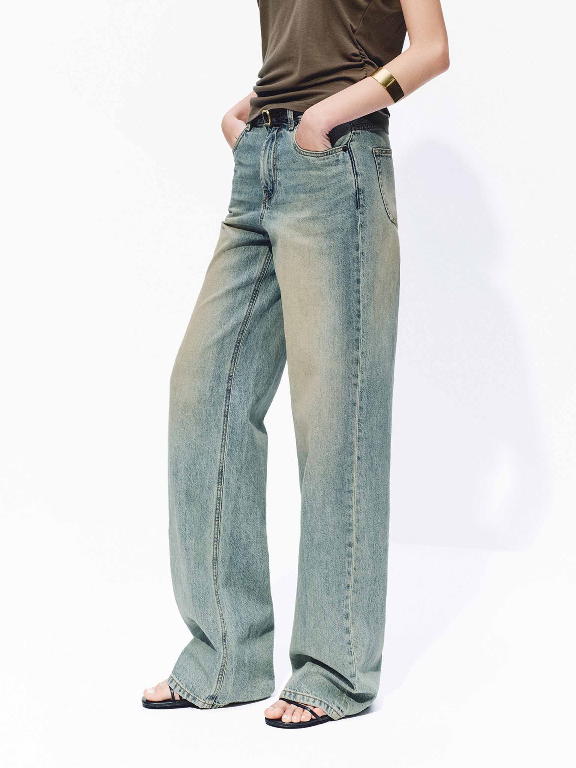 Washed Straight-Leg Jeans - Image 7