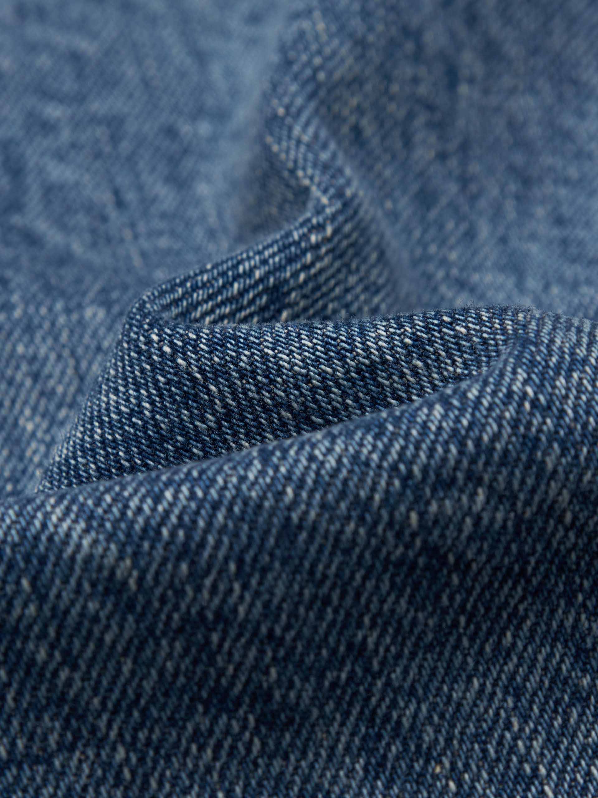 Wave Hem Denim Skirt - Image 4