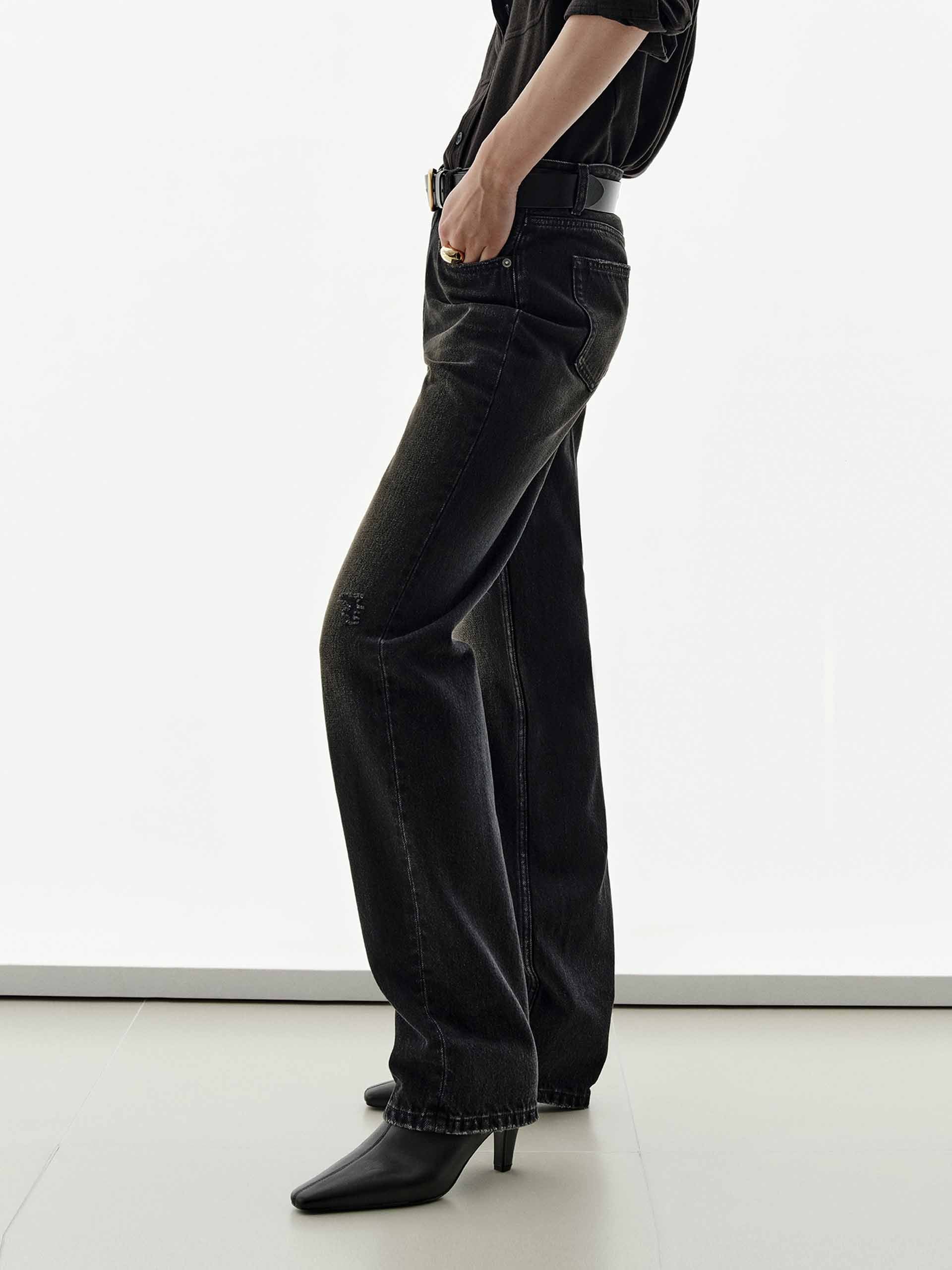 Whisker Effect Ripped Jeans - Image 3