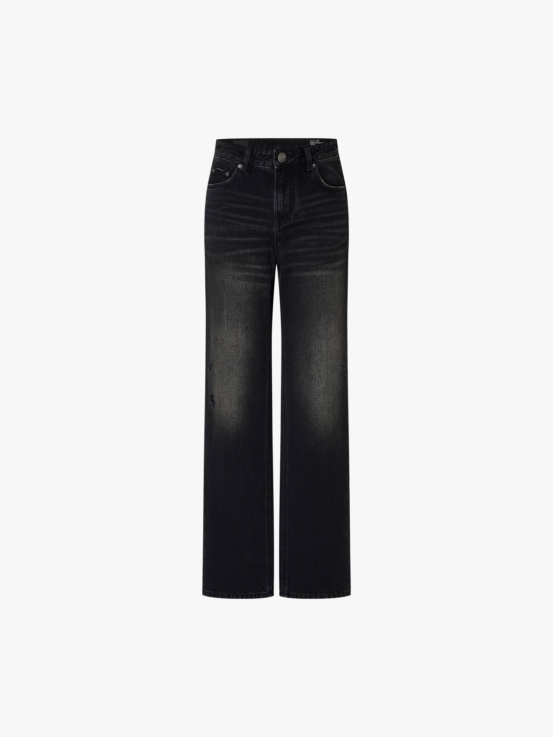 Whisker Effect Ripped Jeans - Image 5