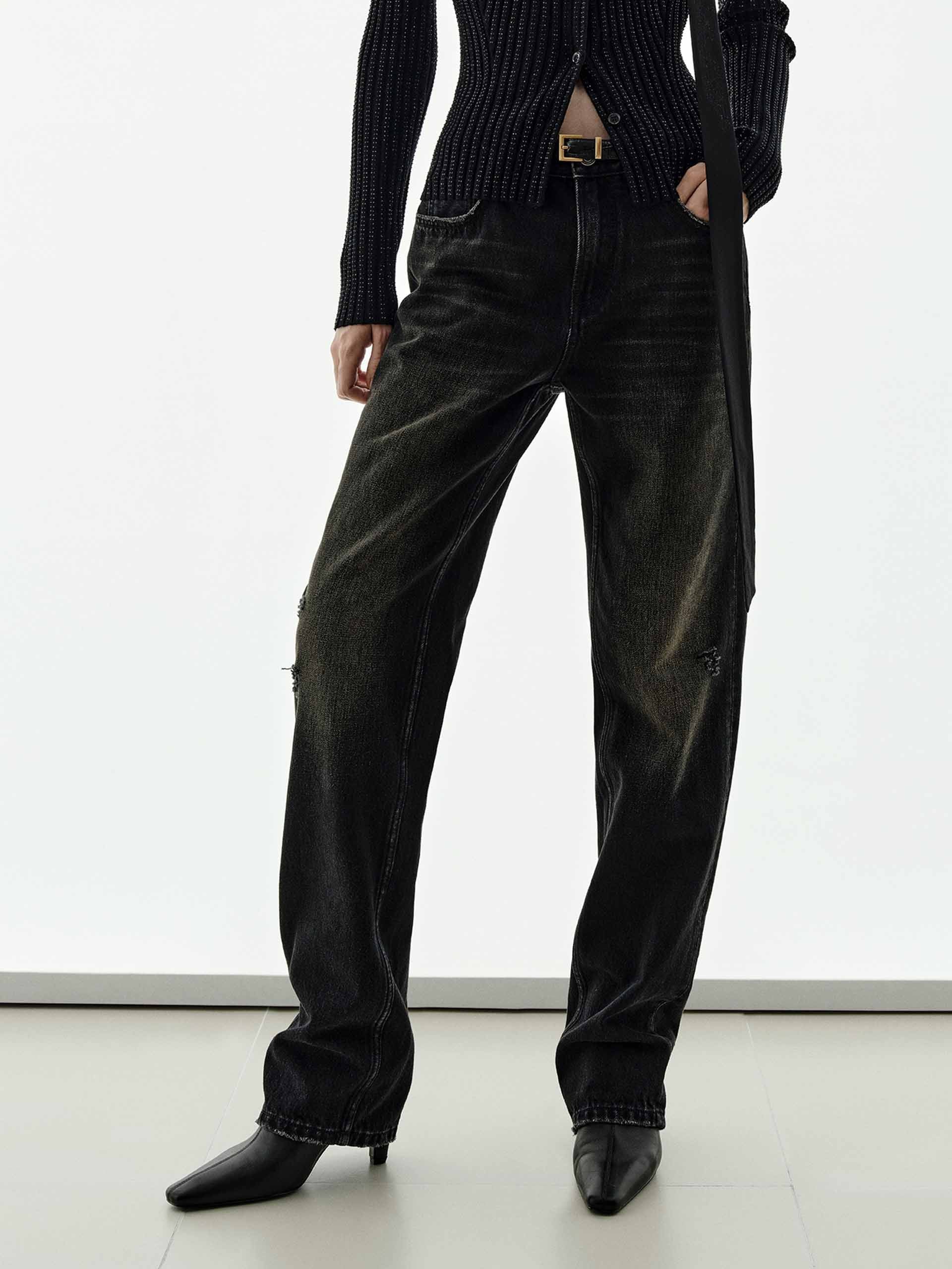 Whisker Effect Ripped Jeans - Image 7