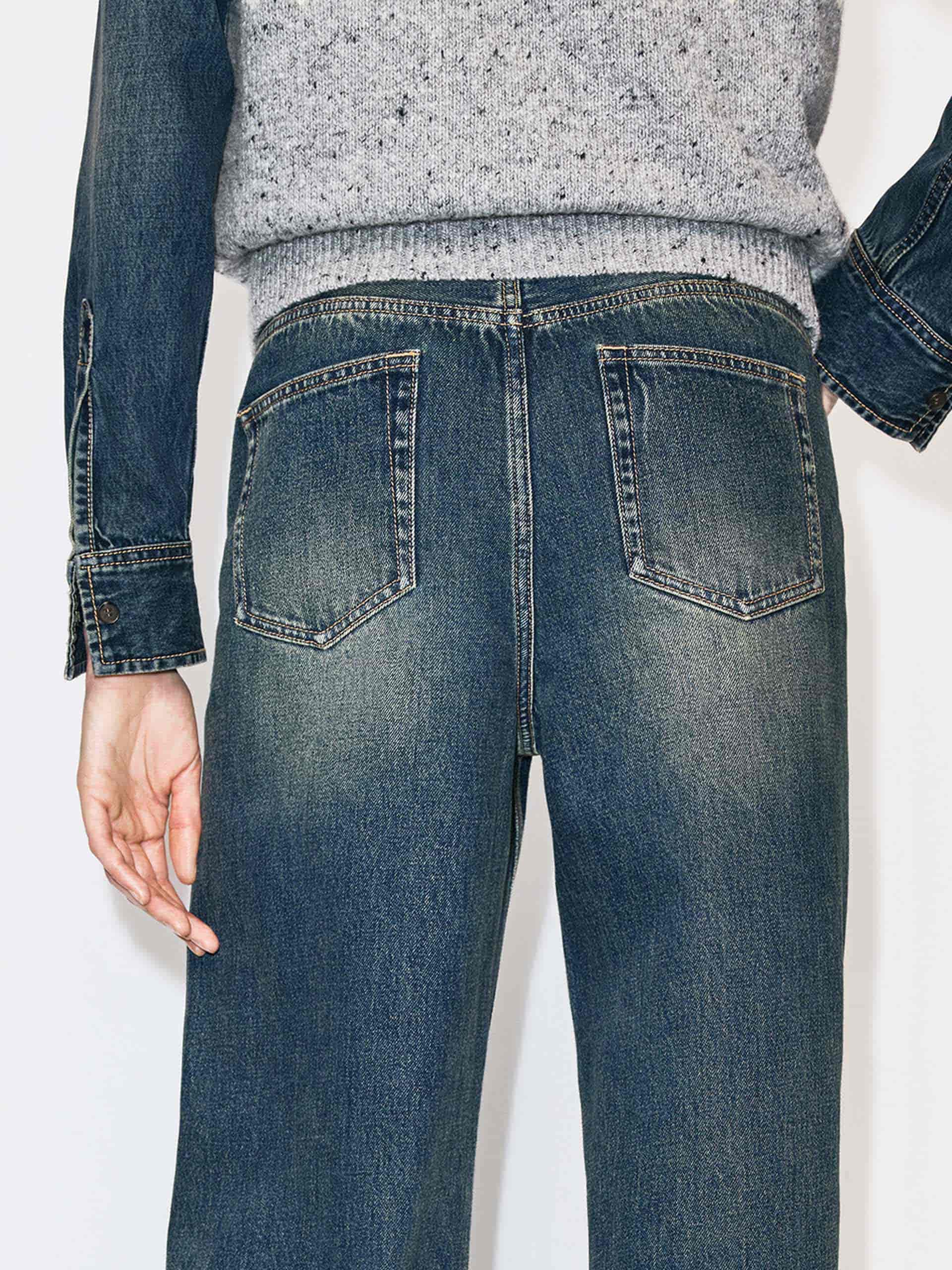 Whisker Effect Straight Jeans - Image 8