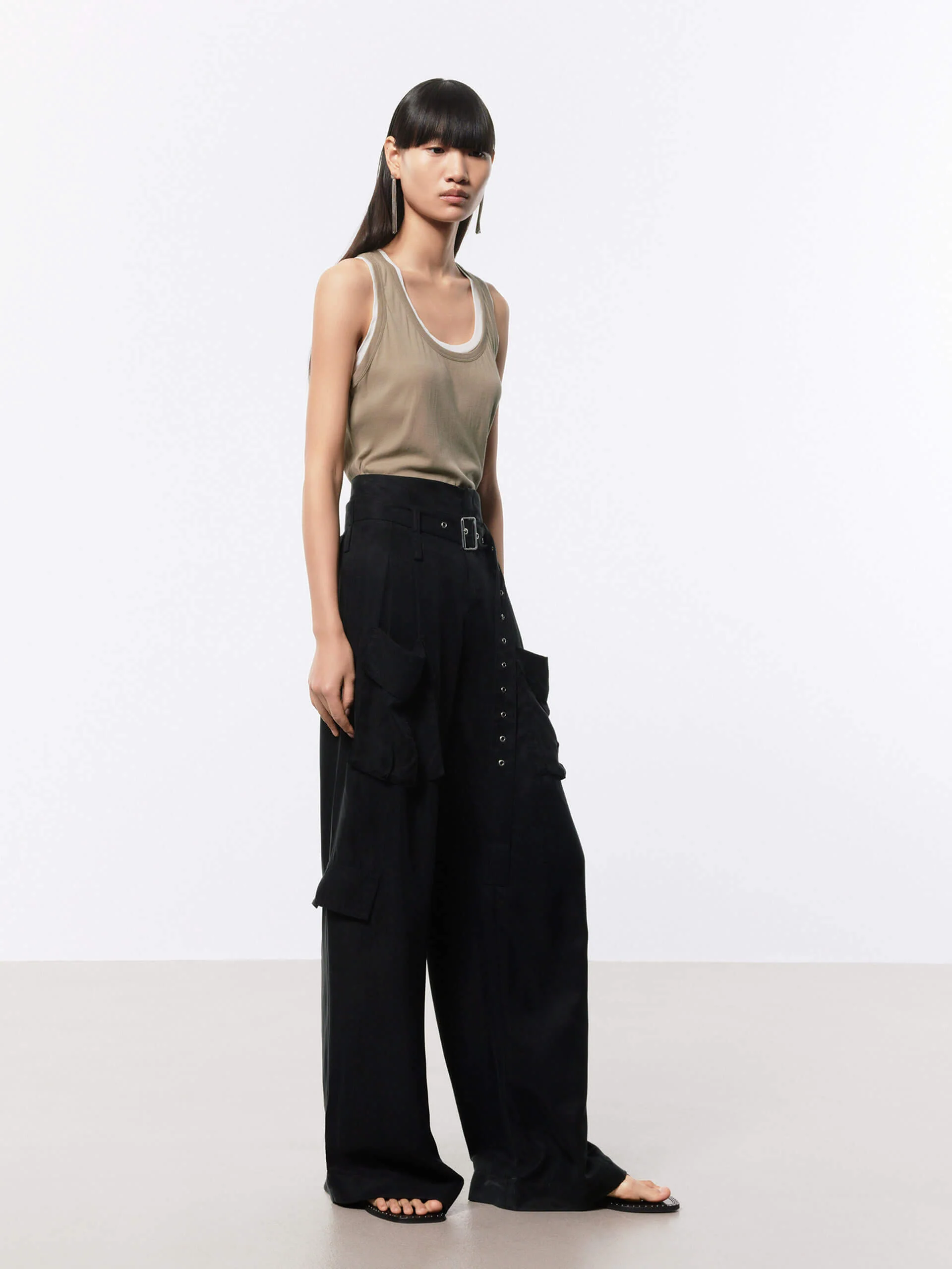 Wide Leg Cargo Pants - Image 10