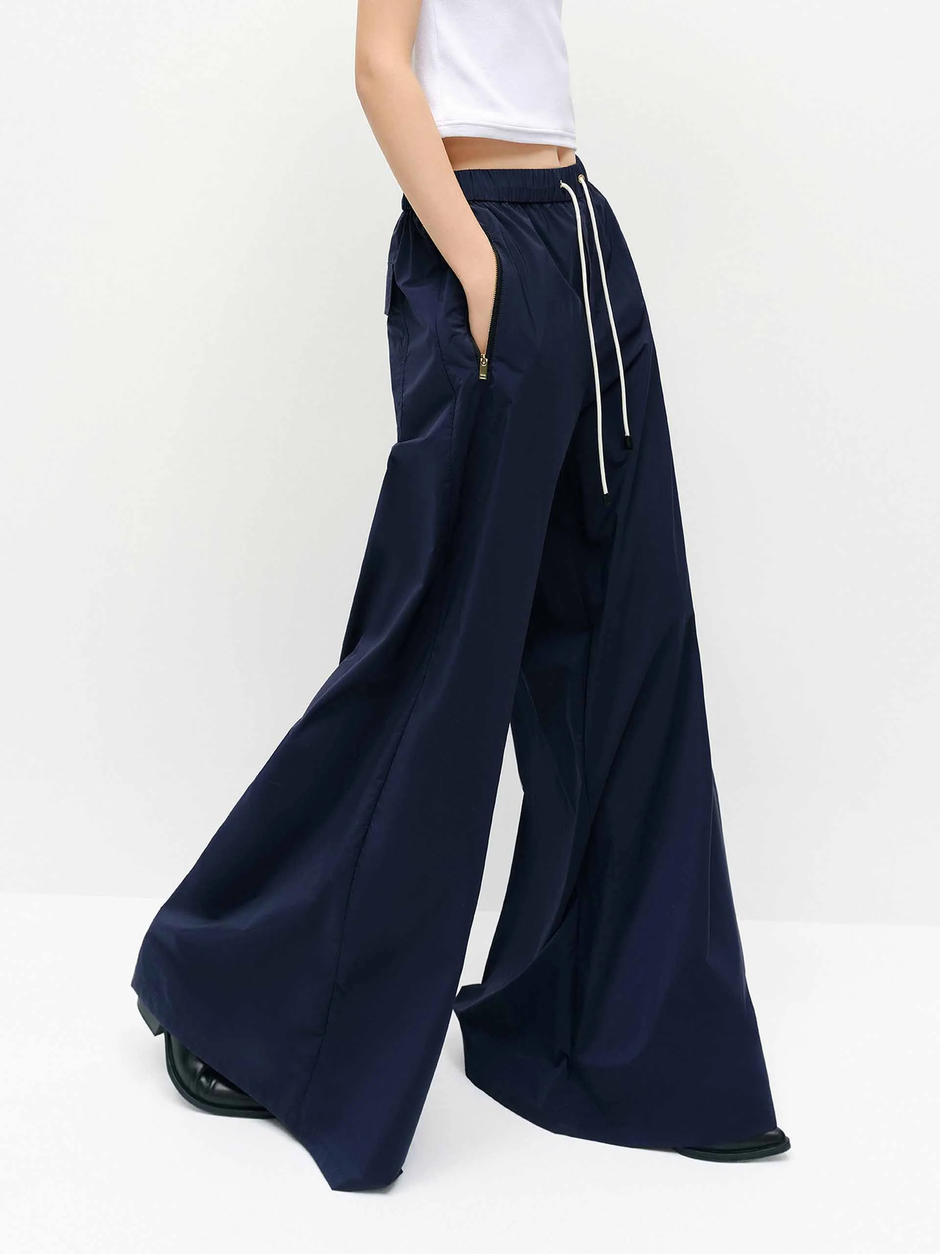 Wide Leg Drawstring Pants - Image 6