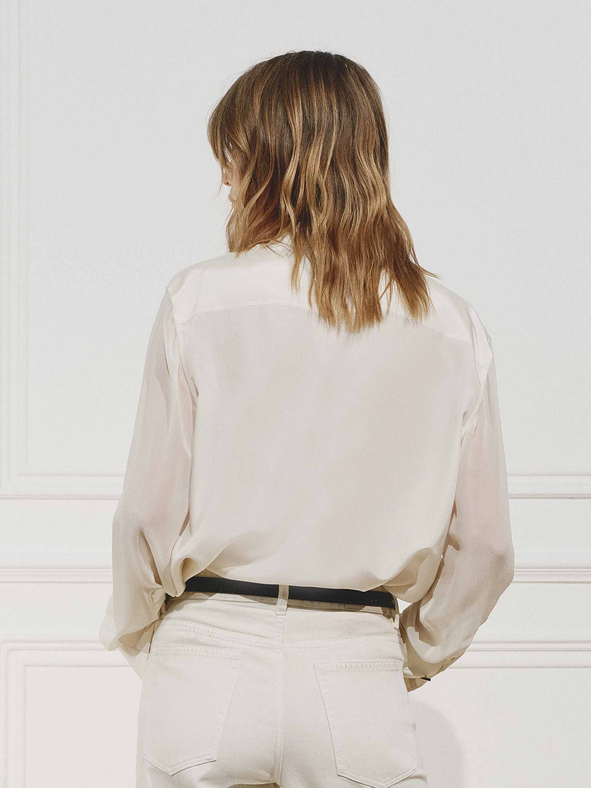 Wing Collar Silk Shirt - Image 6