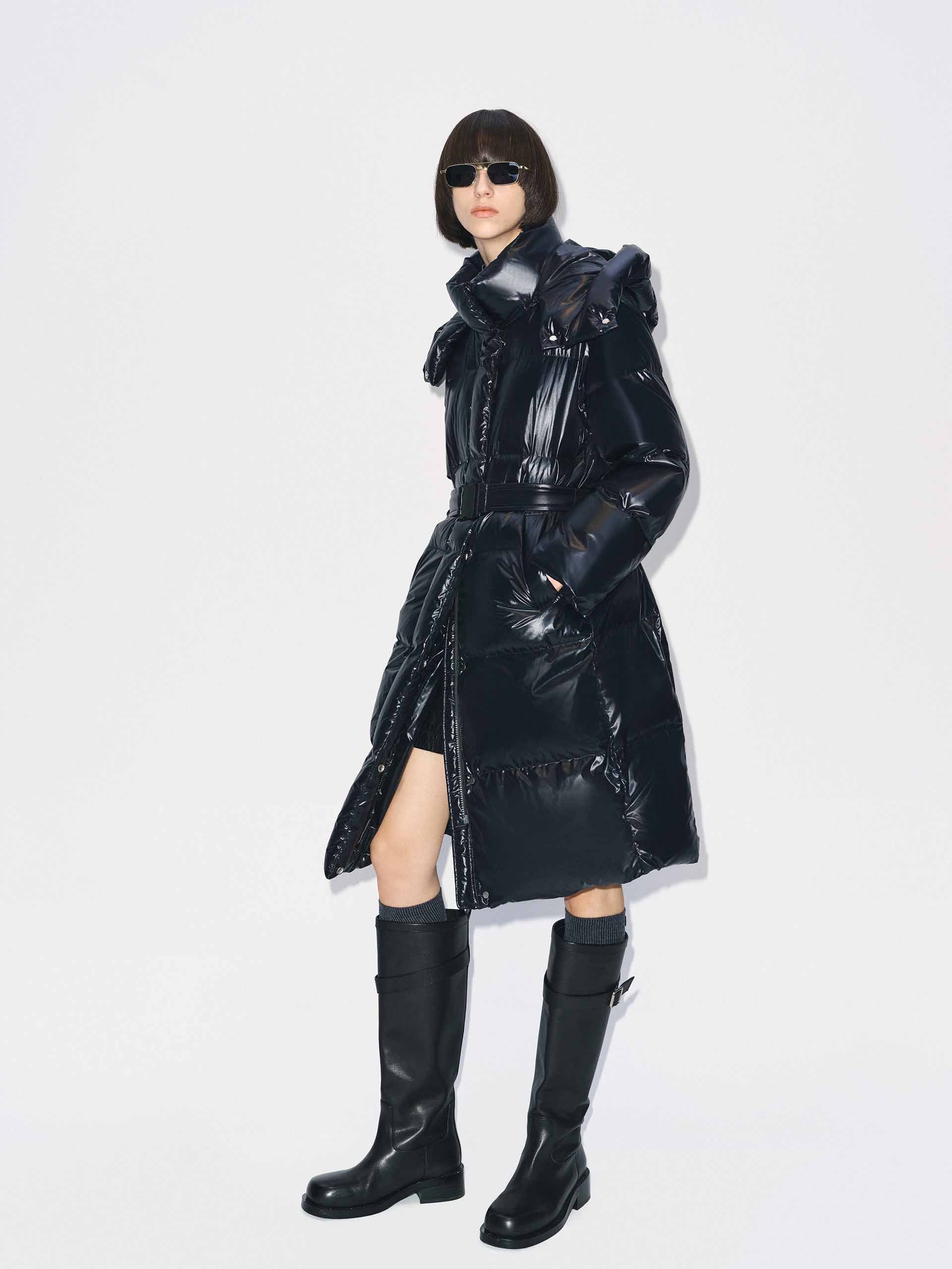 With Belt Long Down Jacket - Image 2