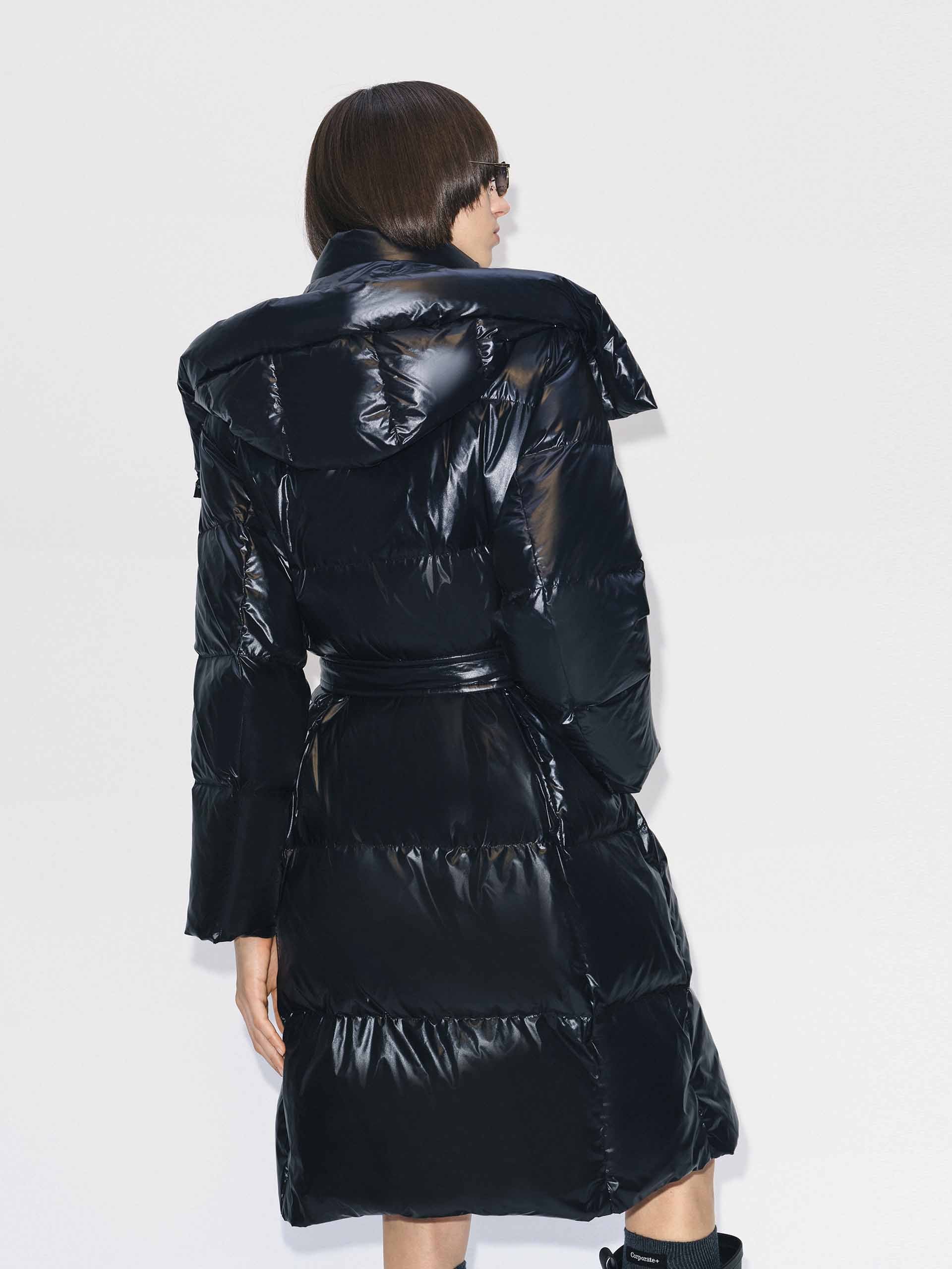 With Belt Long Down Jacket - Image 6