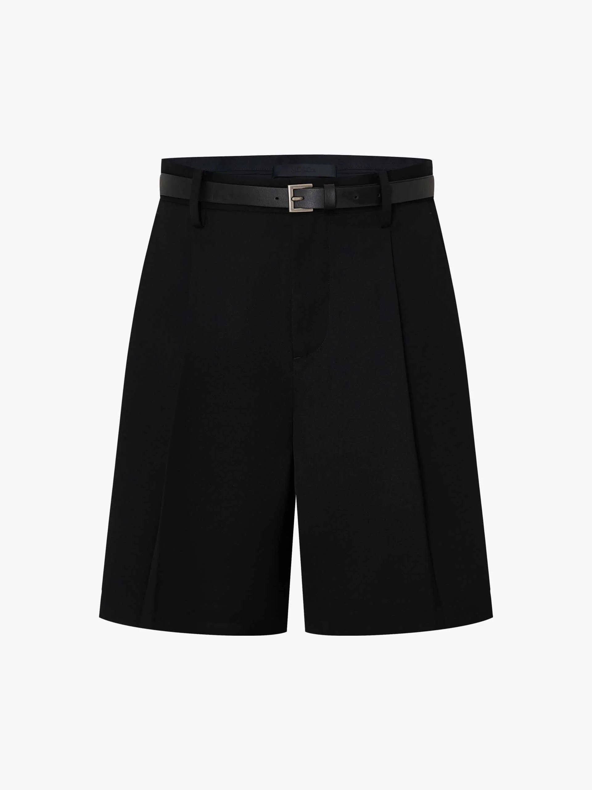With Belt Pleated Shorts - Image 5