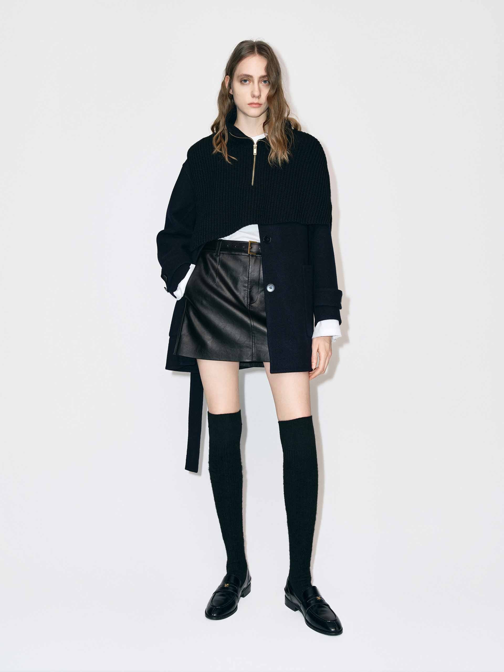 With Belt Wool Coat - Image 2