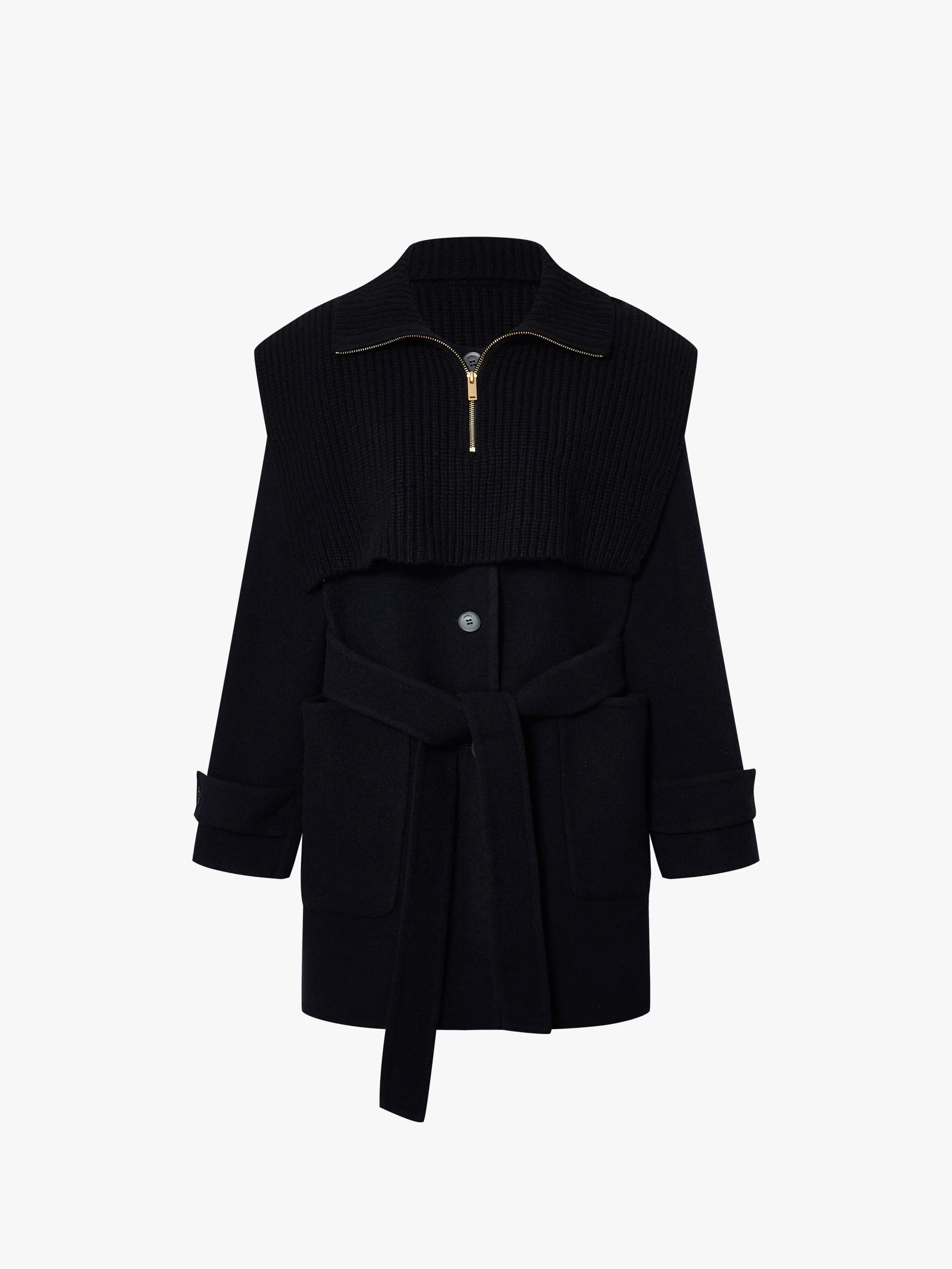 With Belt Wool Coat - Image 5