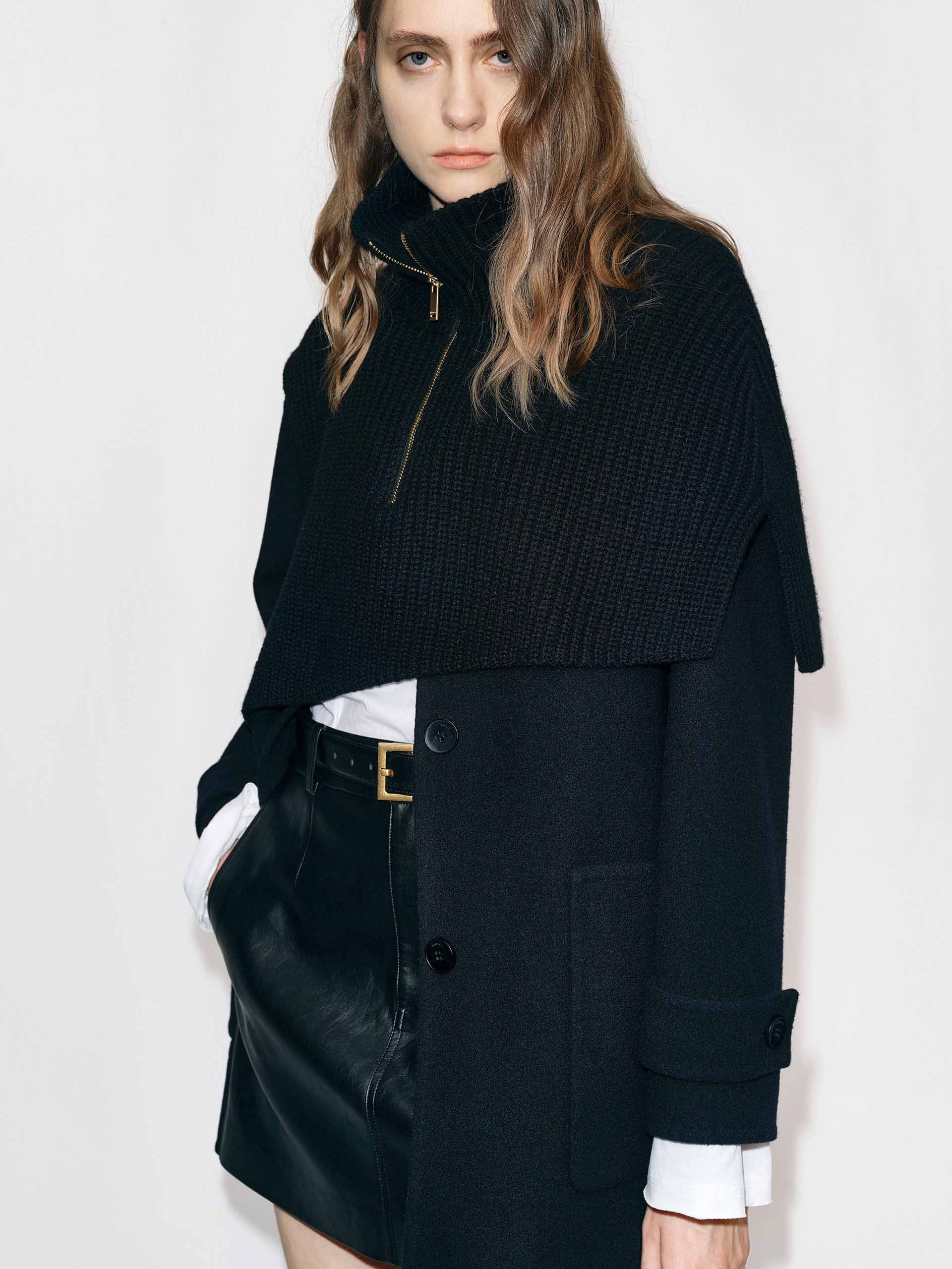 With Belt Wool Coat - Image 7