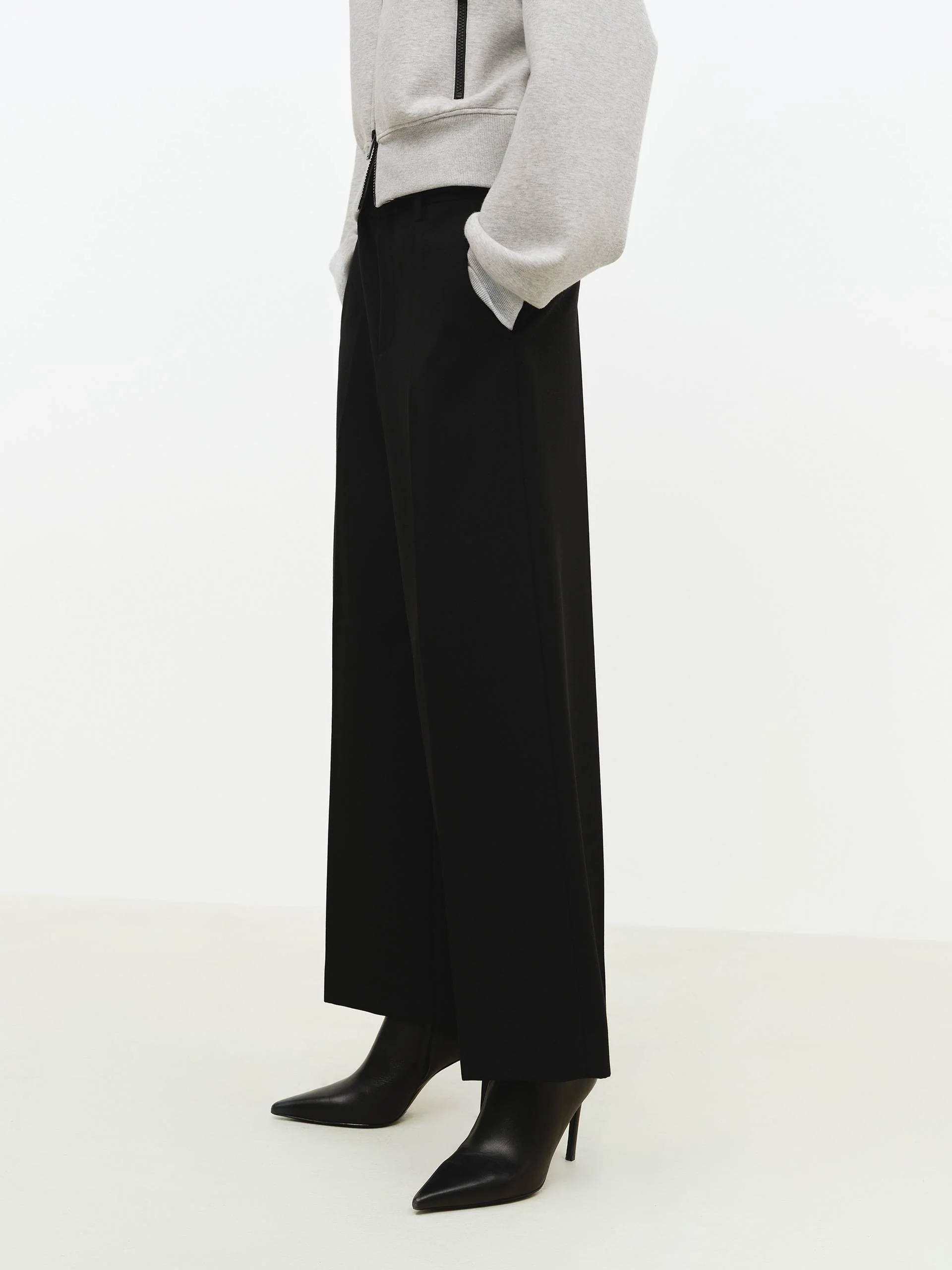 Wool Blend Ankle Pants - Image 3
