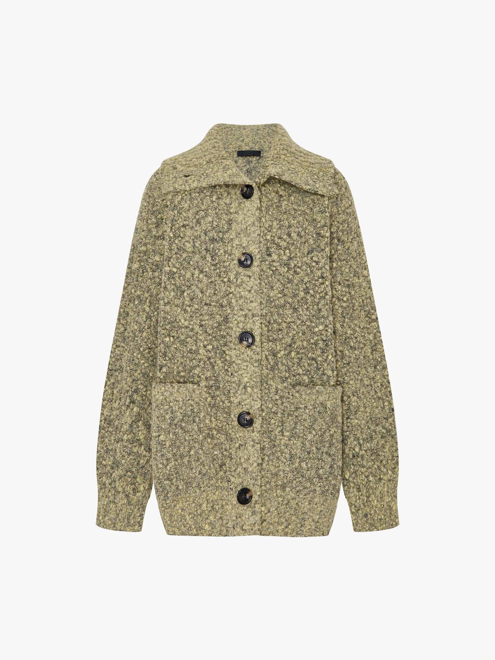Wool Blend Button Cardigan - Image 5
