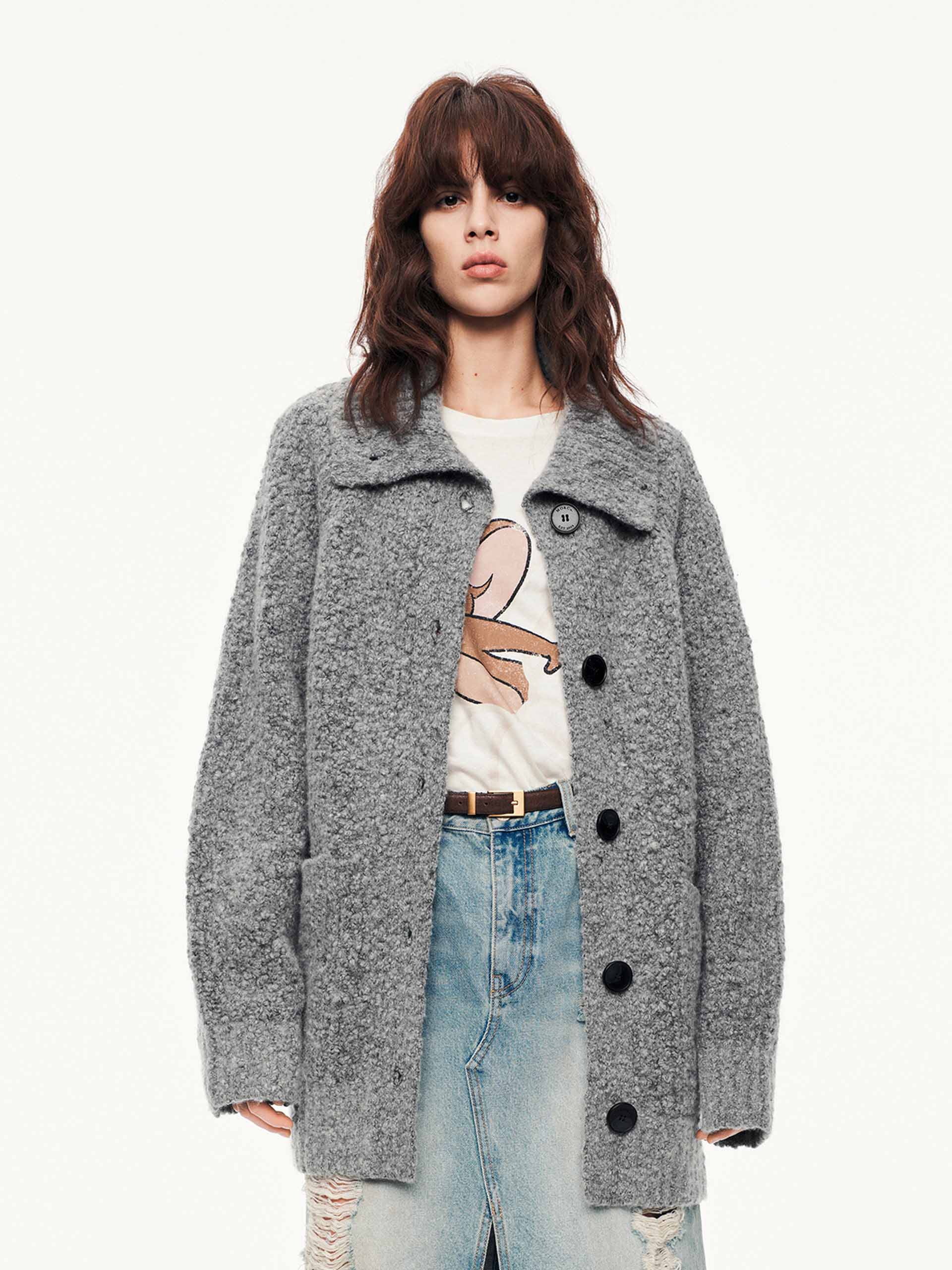 Wool Blend Button Cardigan - Image 9