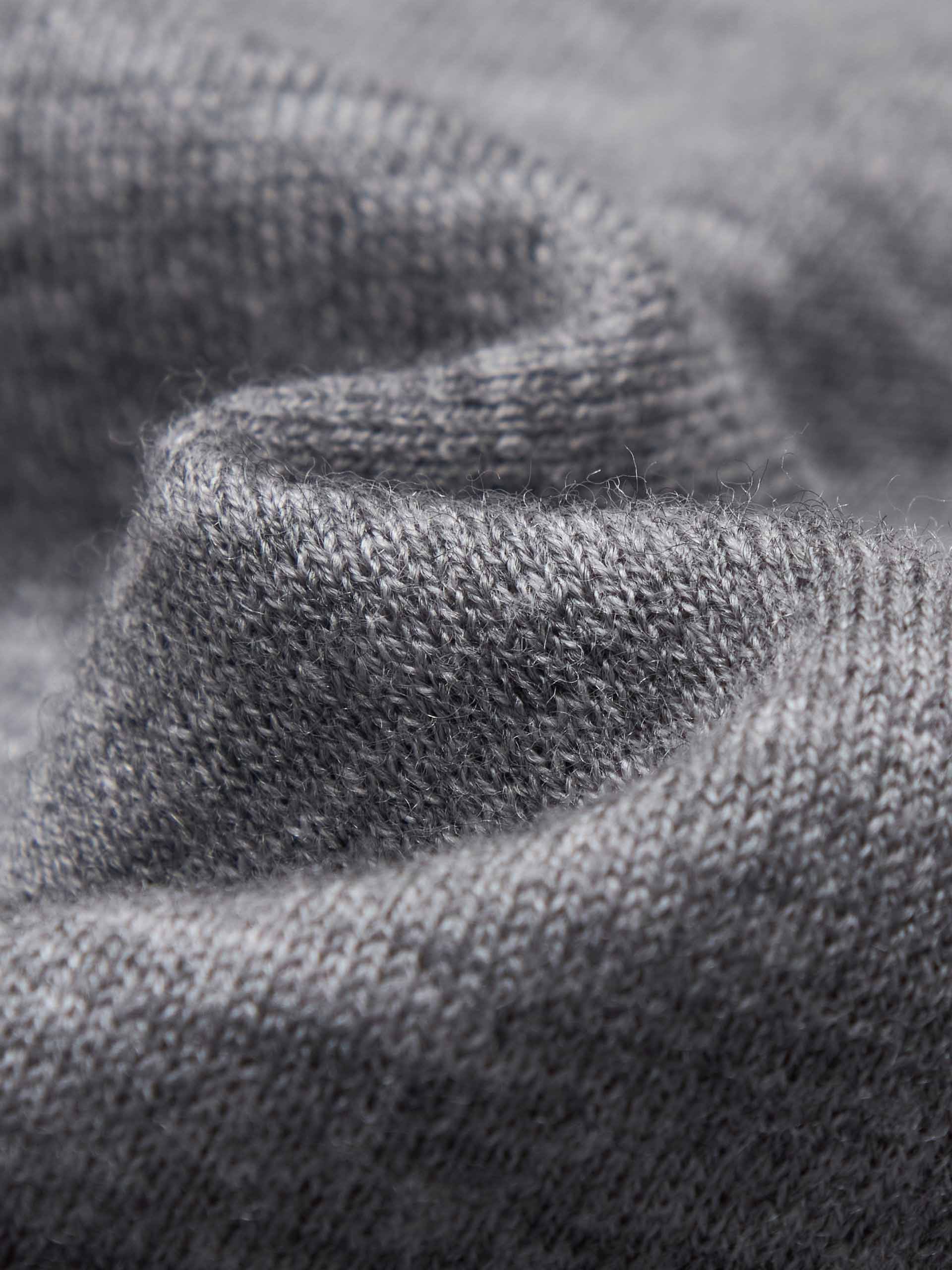 Wool Blend Contrast Knit Top - Image 12