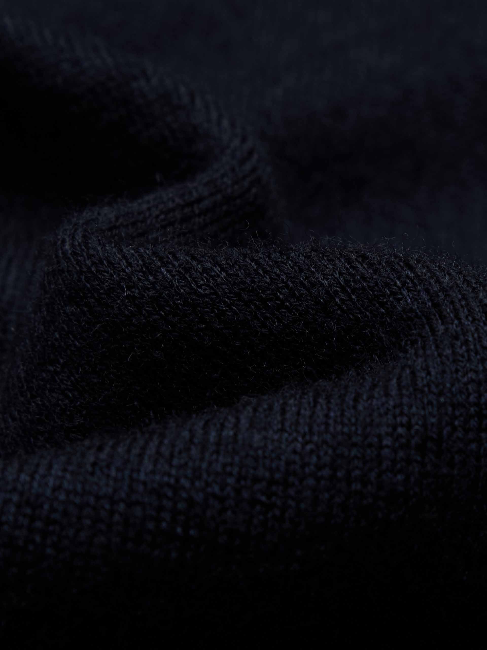Wool Blend Contrast Knit Top - Image 4