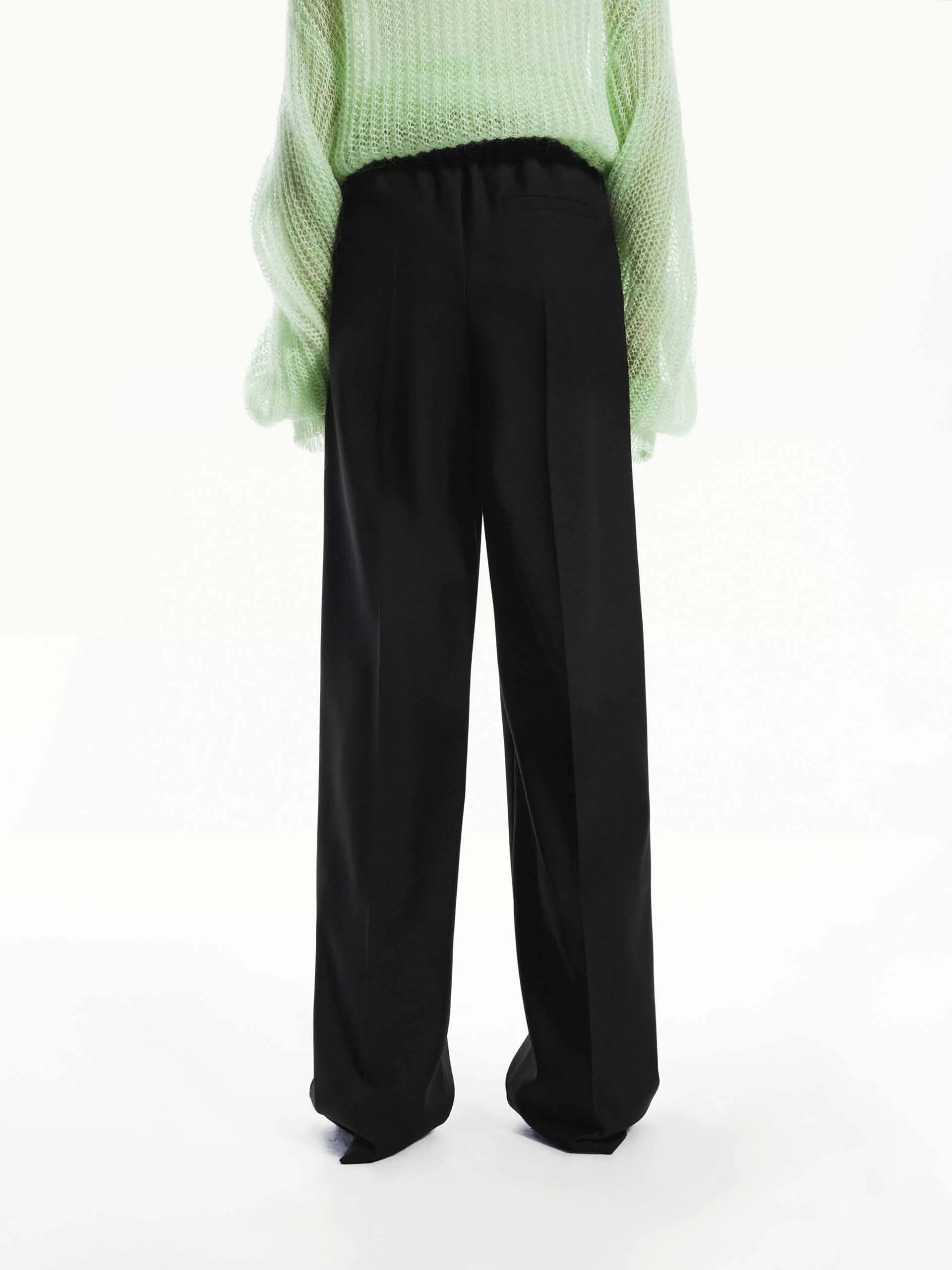 Wool Blend Drawstring Pants - Image 10