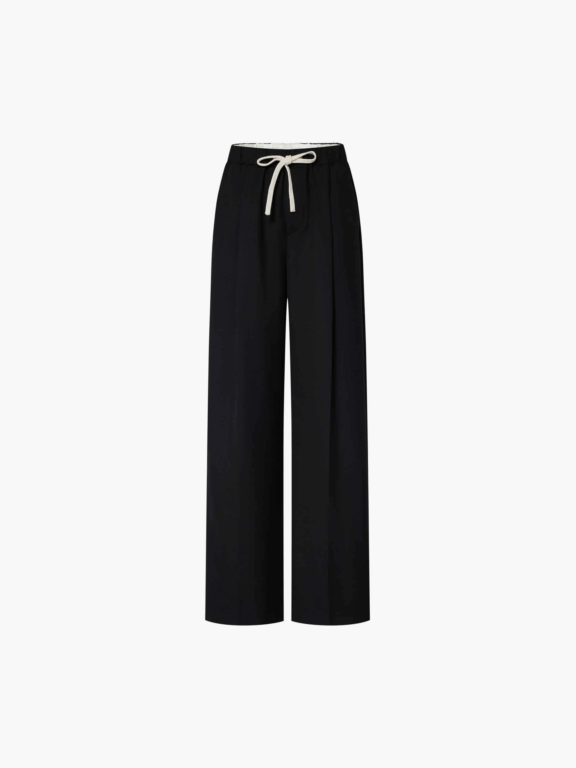 Wool Blend Drawstring Pants - Image 12