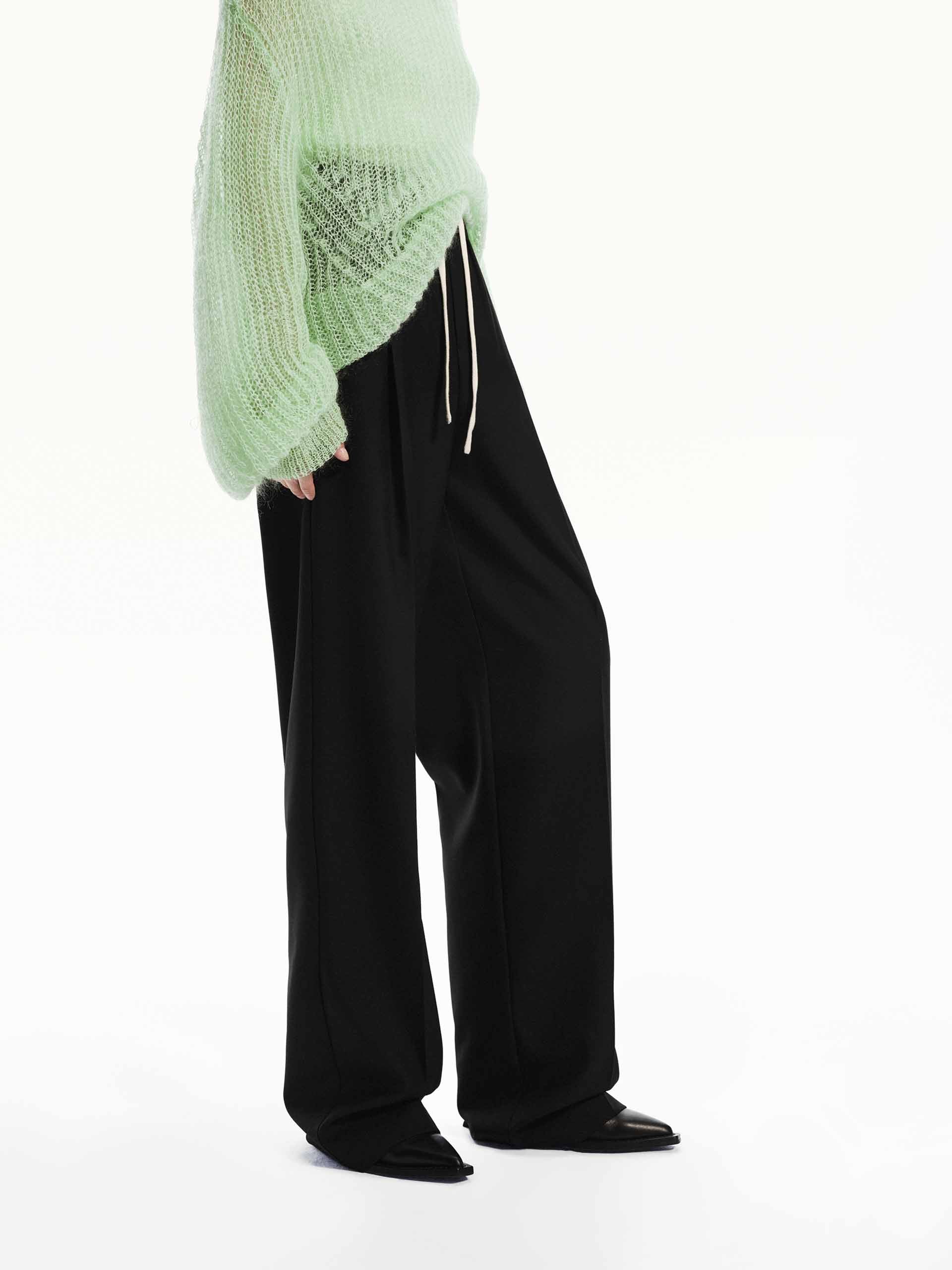 Wool Blend Drawstring Pants - Image 14