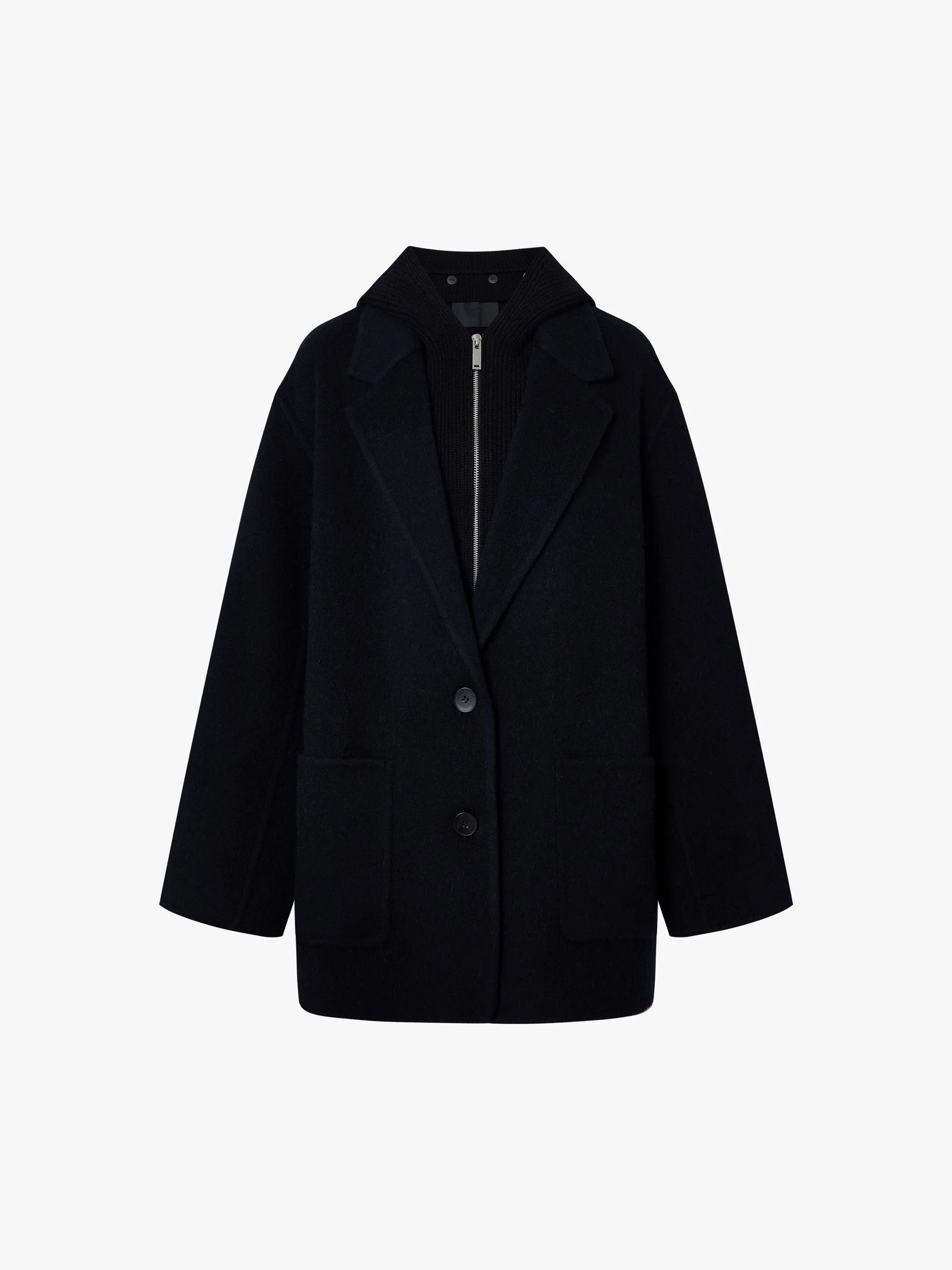 Wool Blend Hooded Coat - Image 13