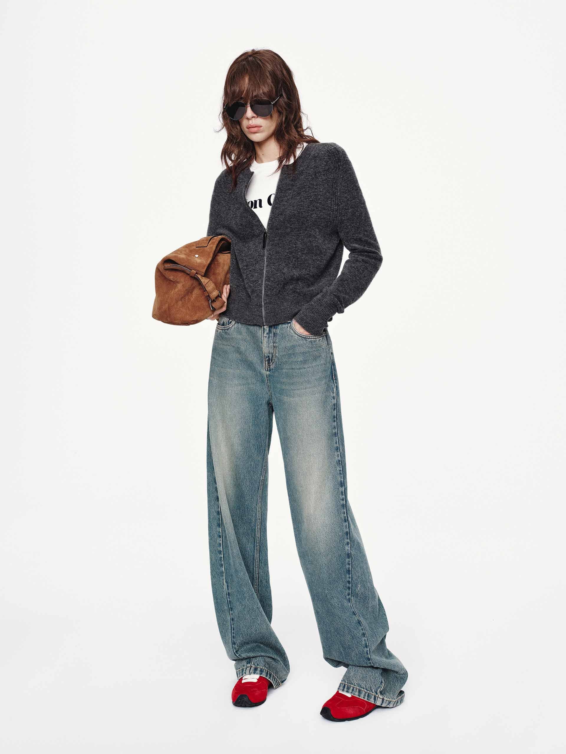 Wool Blend Knitted Cardigan - Image 2