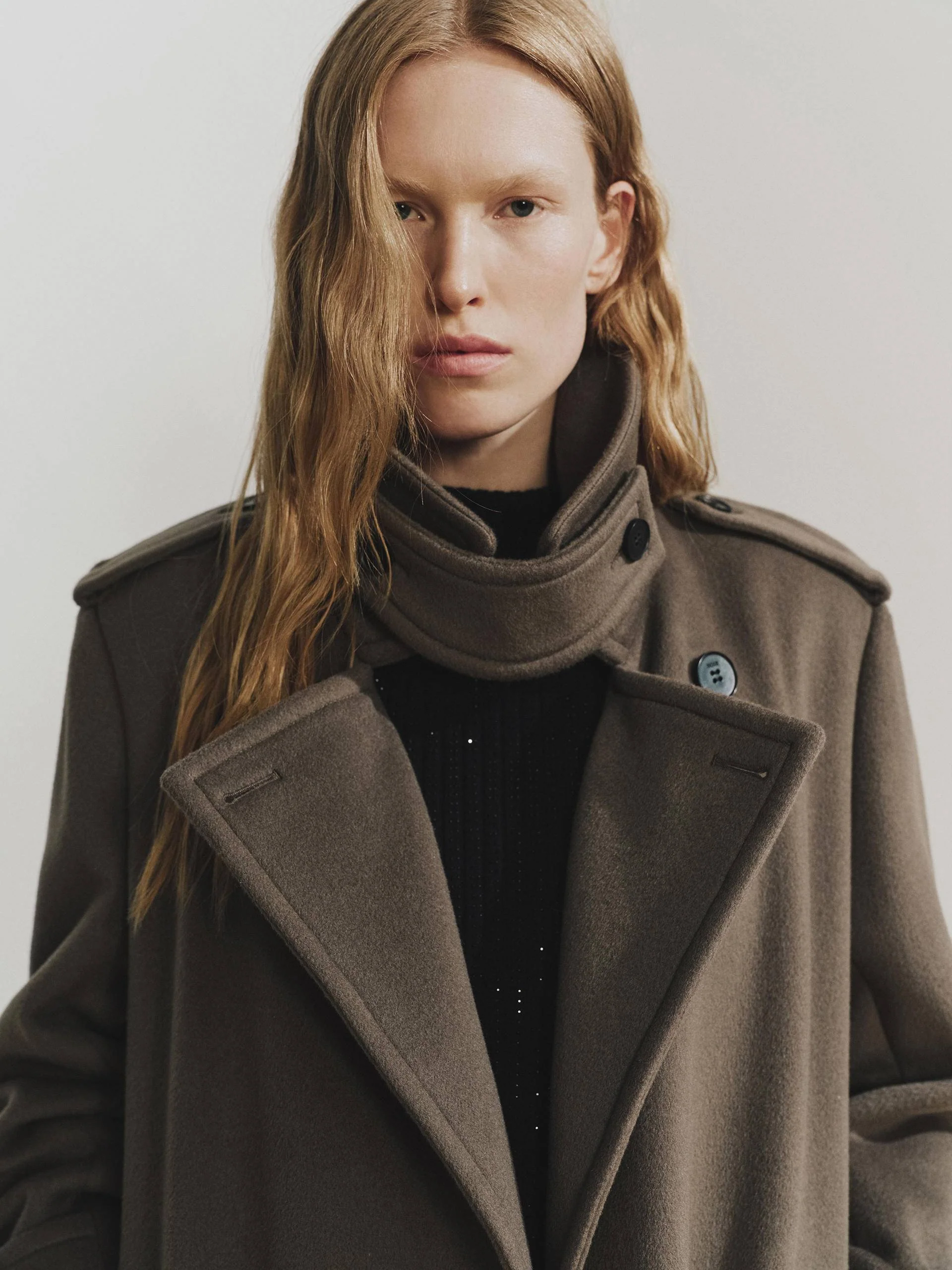 Wool Blend Long Coat - Image 12