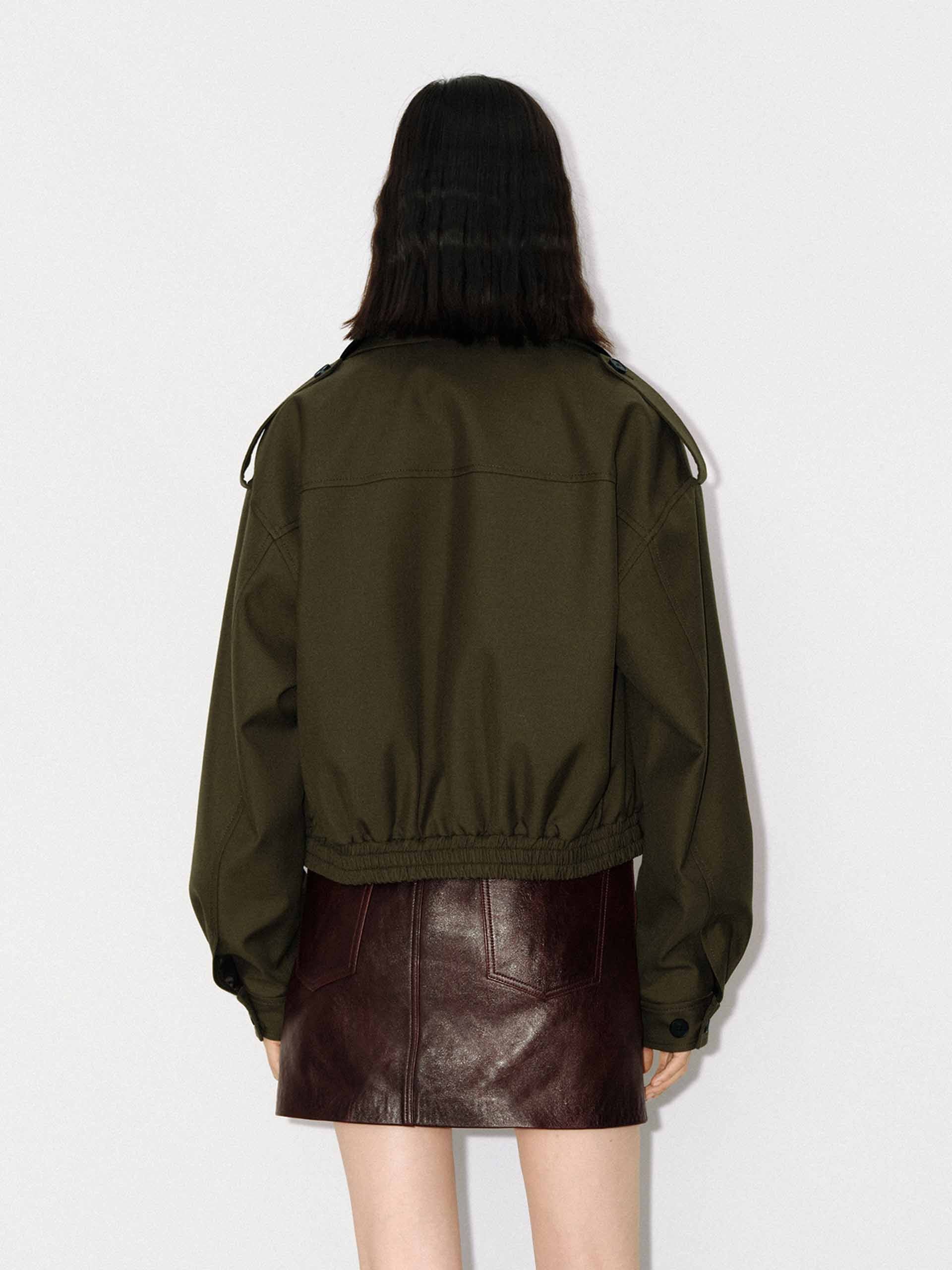 Wool Blend Loose Jacket - Image 10