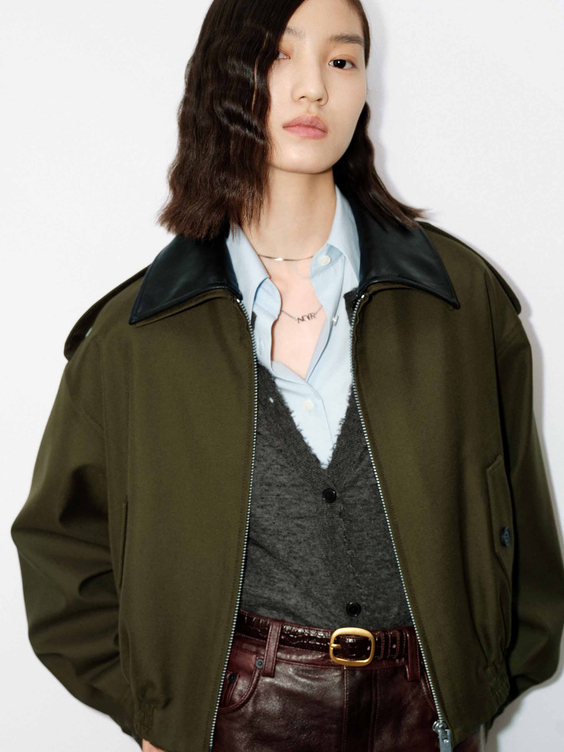 Wool Blend Loose Jacket - Image 13