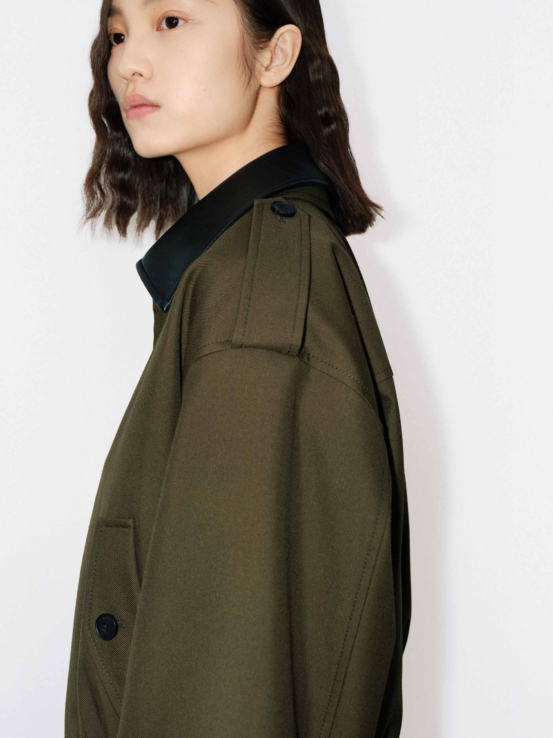 Wool Blend Loose Jacket - Image 14