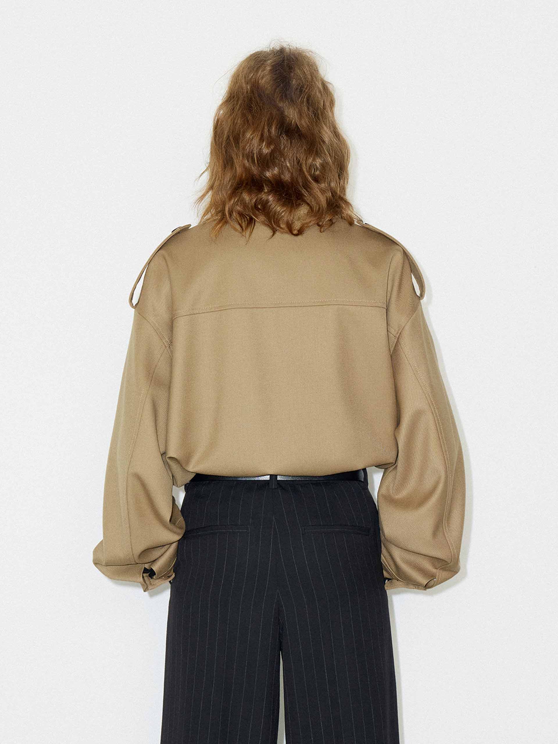 Wool Blend Loose Jacket - Image 3