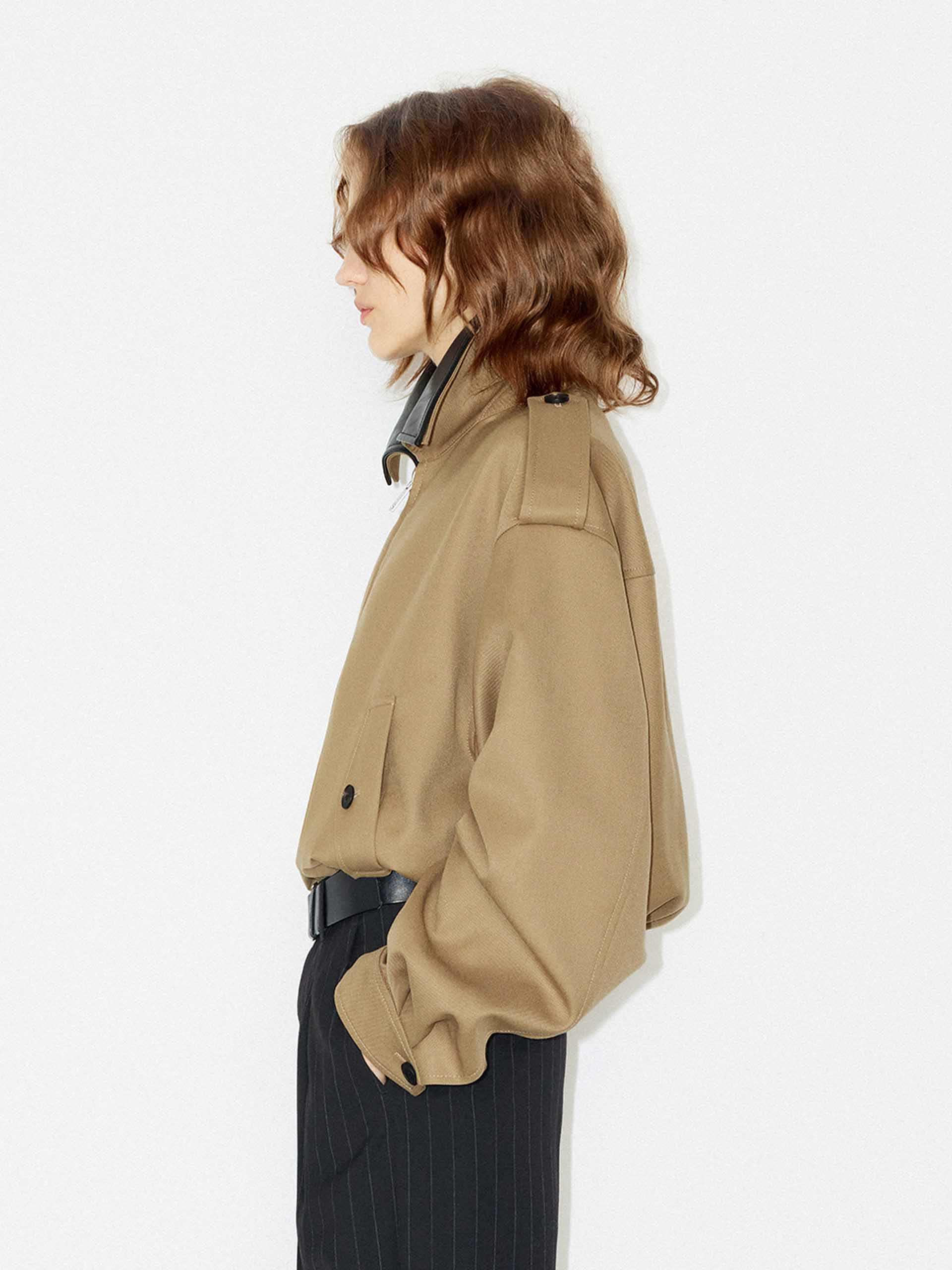 Wool Blend Loose Jacket - Image 6