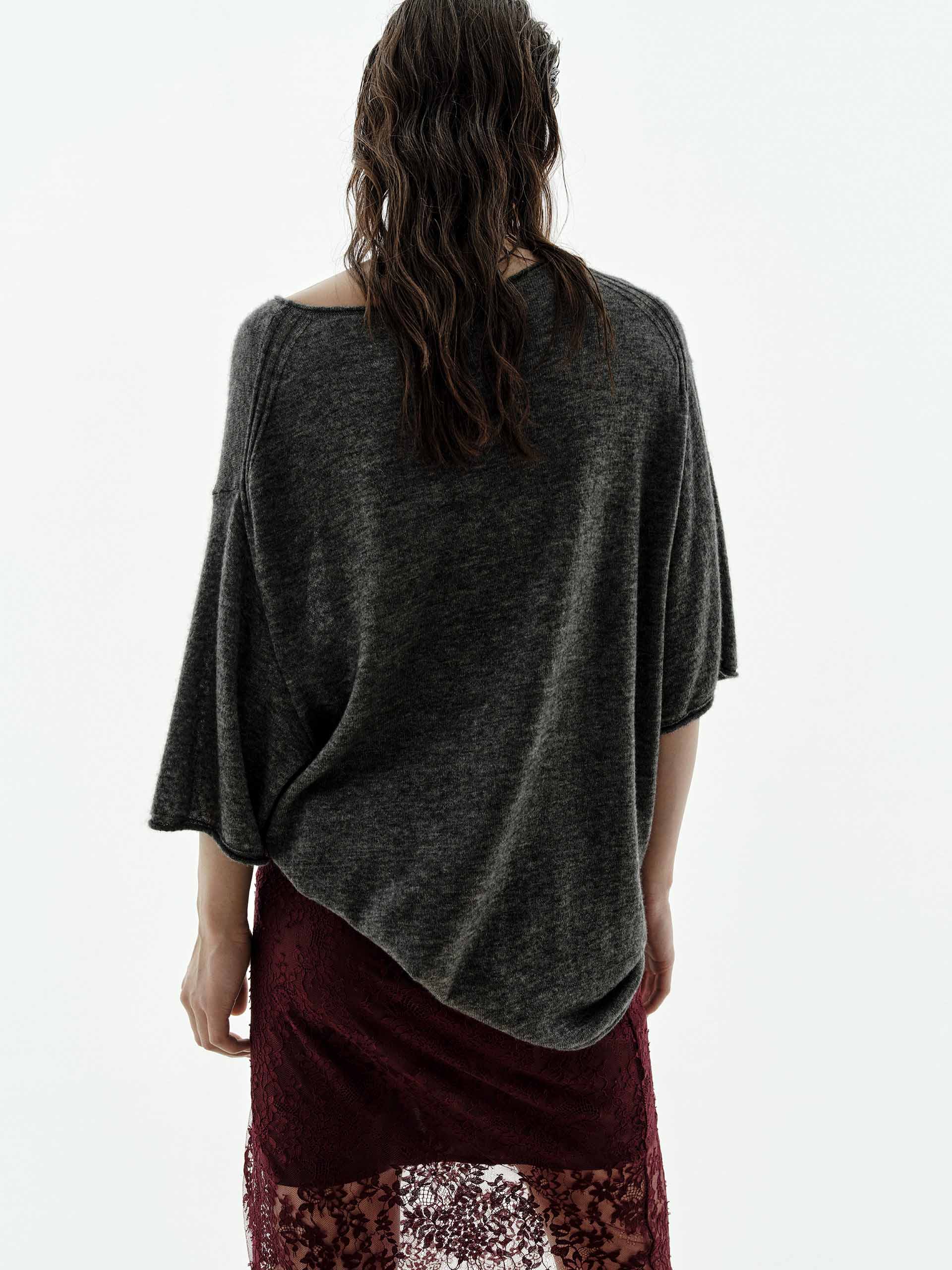Wool Blend Loose Knitted Top - Image 14