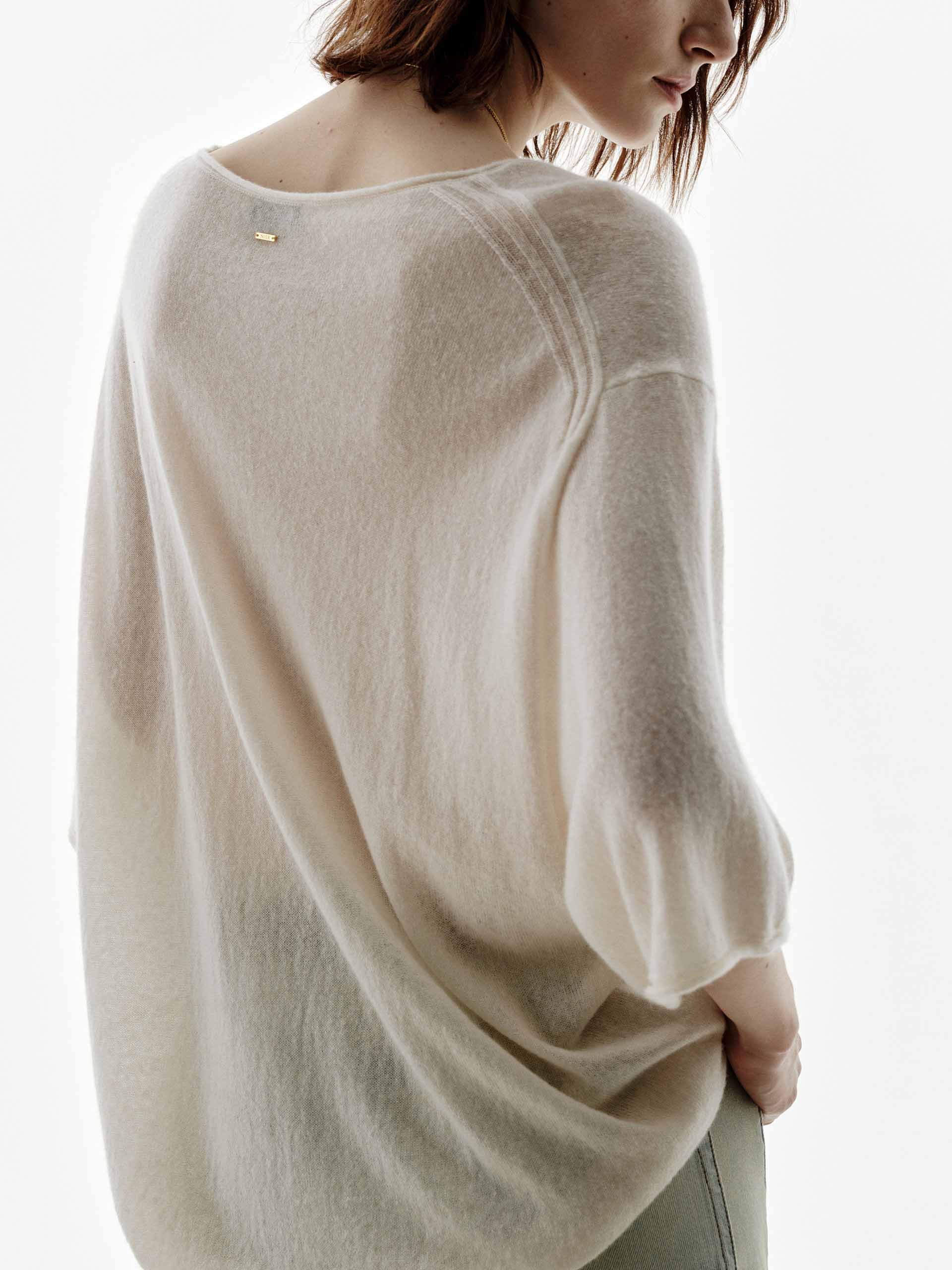 Wool Blend Loose Knitted Top - Image 7