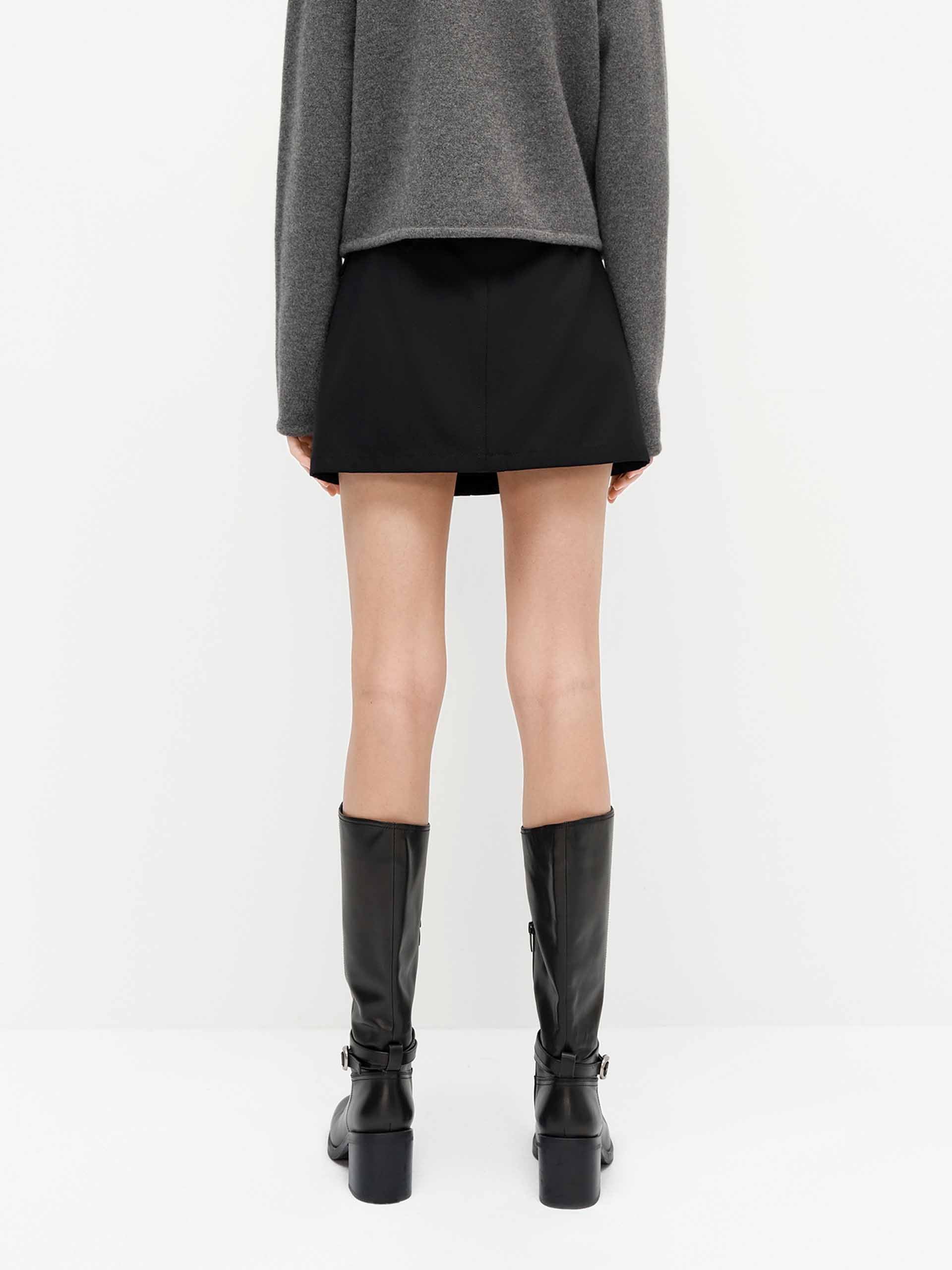 Wool Blend Mini Skirt - Image 6