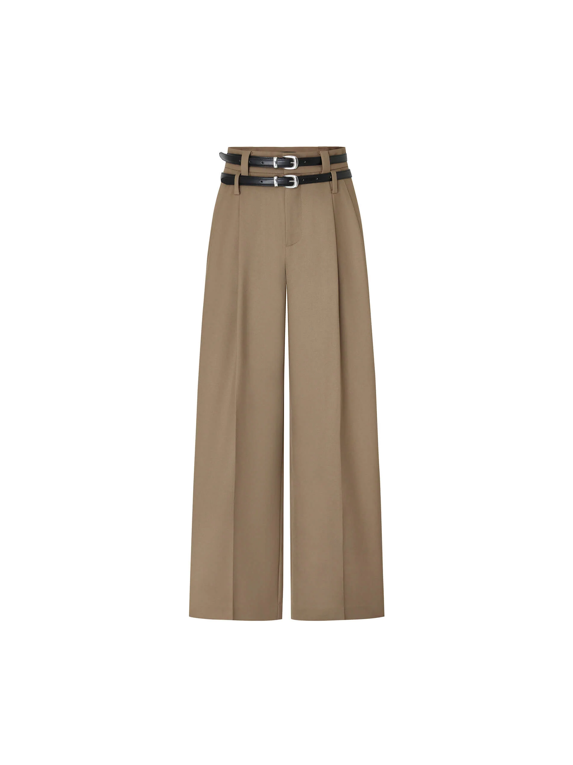Wool Blend Pleated Pants - Image 5