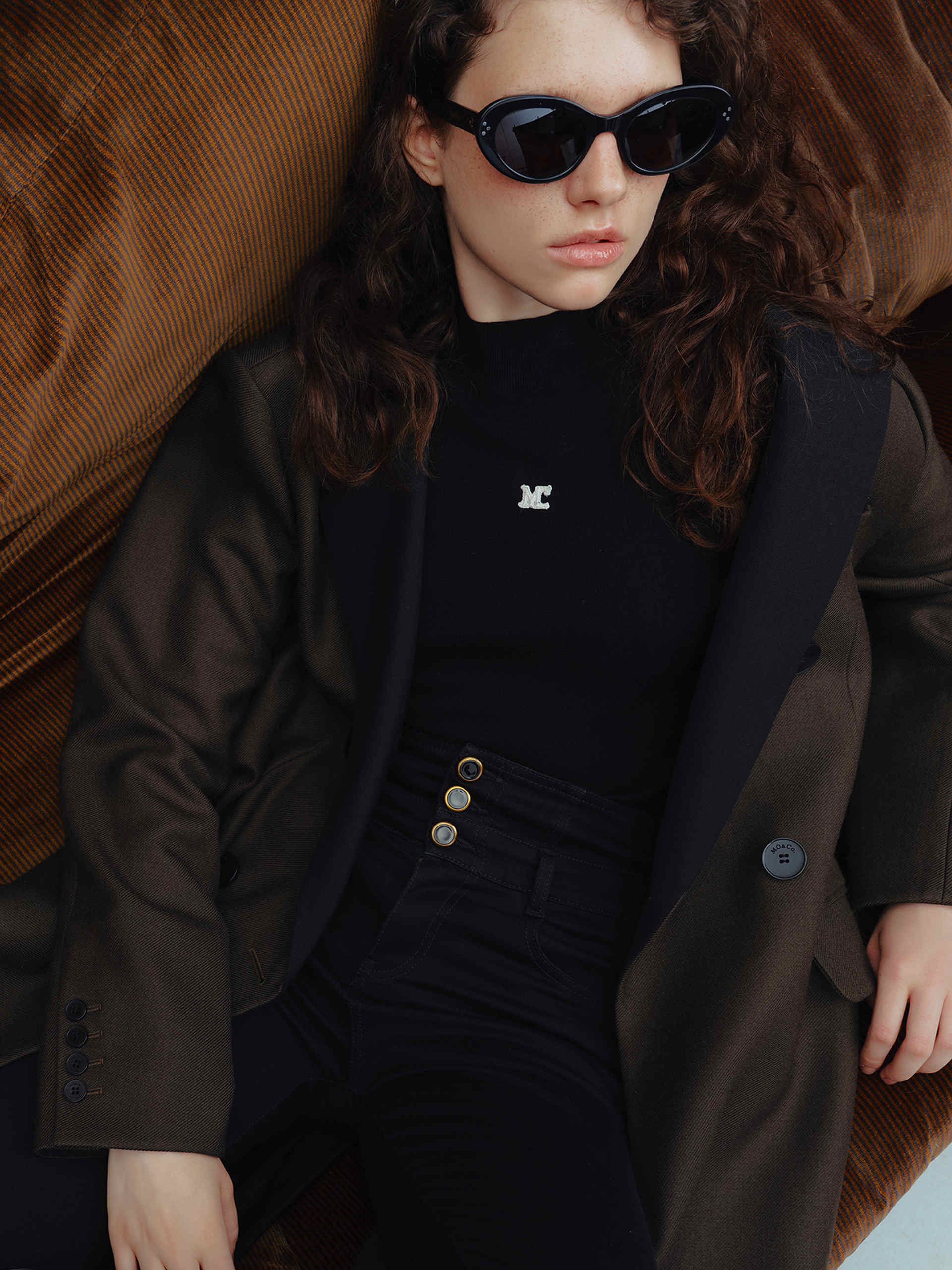 Wool Blend Slim Fit Logo Knit Sweater - Image 6