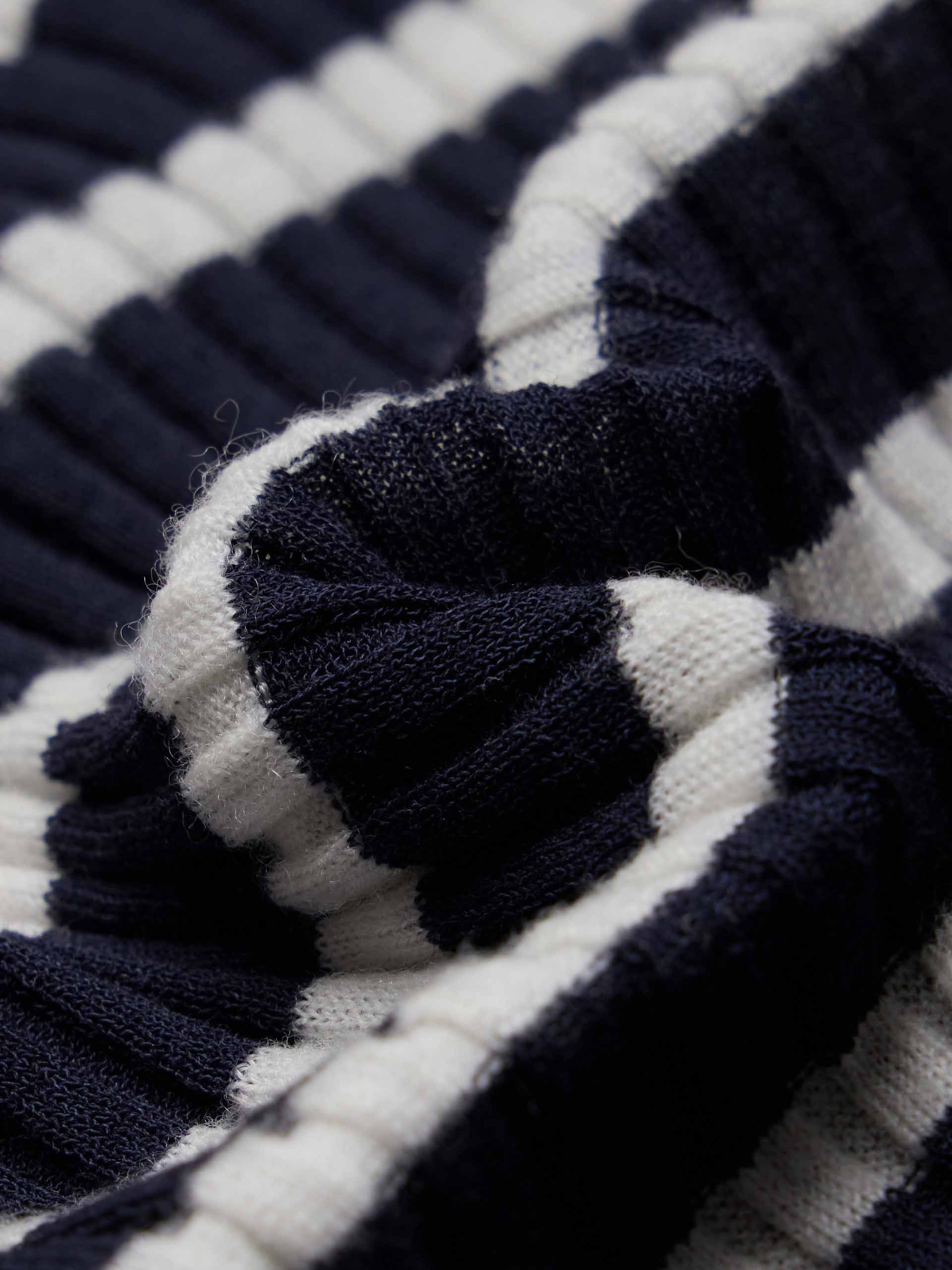Wool Blend Striped Cardigan - Image 4