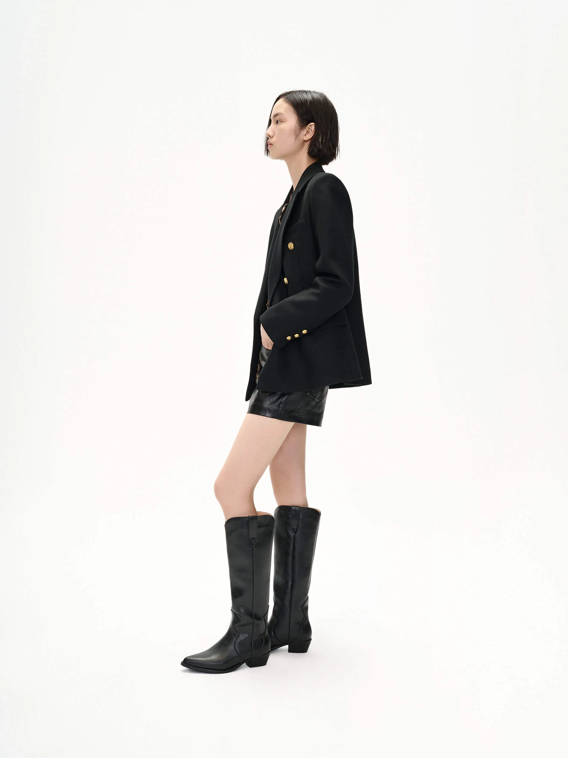 Wool Blend Tailored Blazer - Image 15