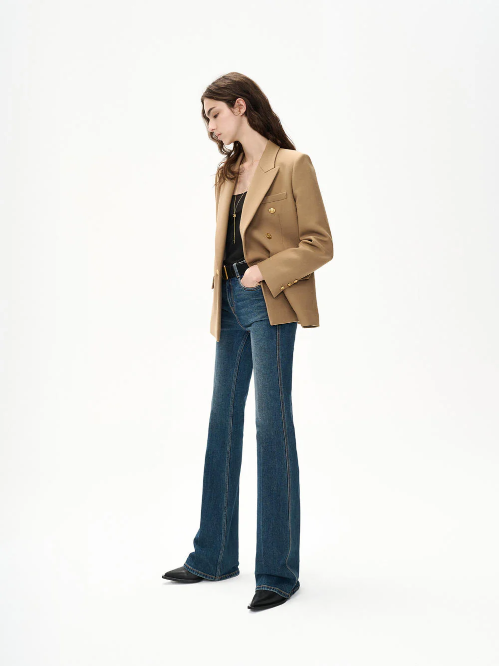 Wool Blend Tailored Blazer - Image 19