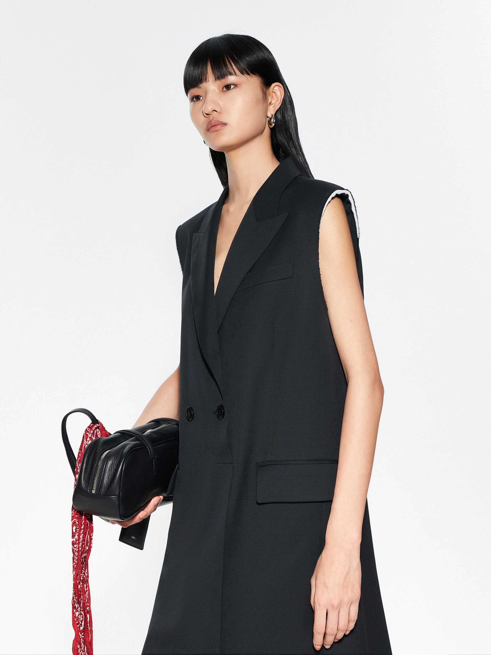 Wool Blend Tailored Dress - Image 6