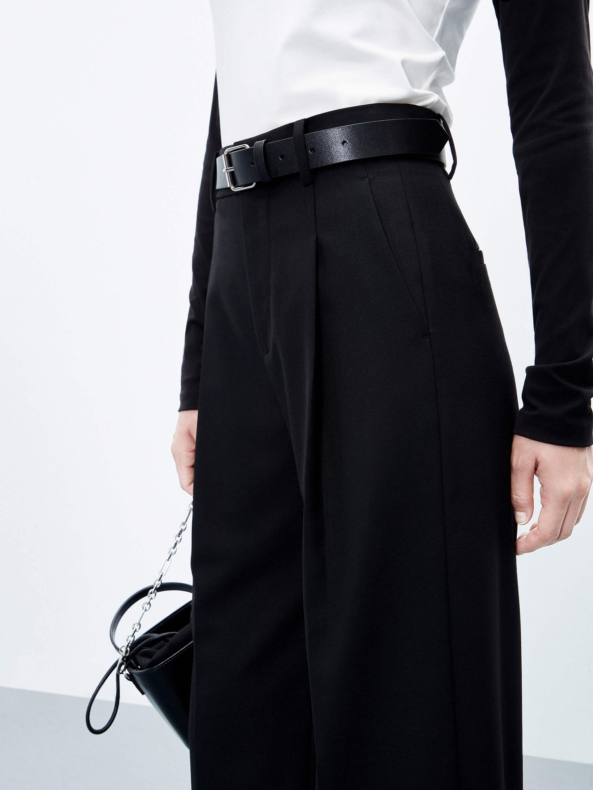 Wool Blend Tailored Pants - Image 4
