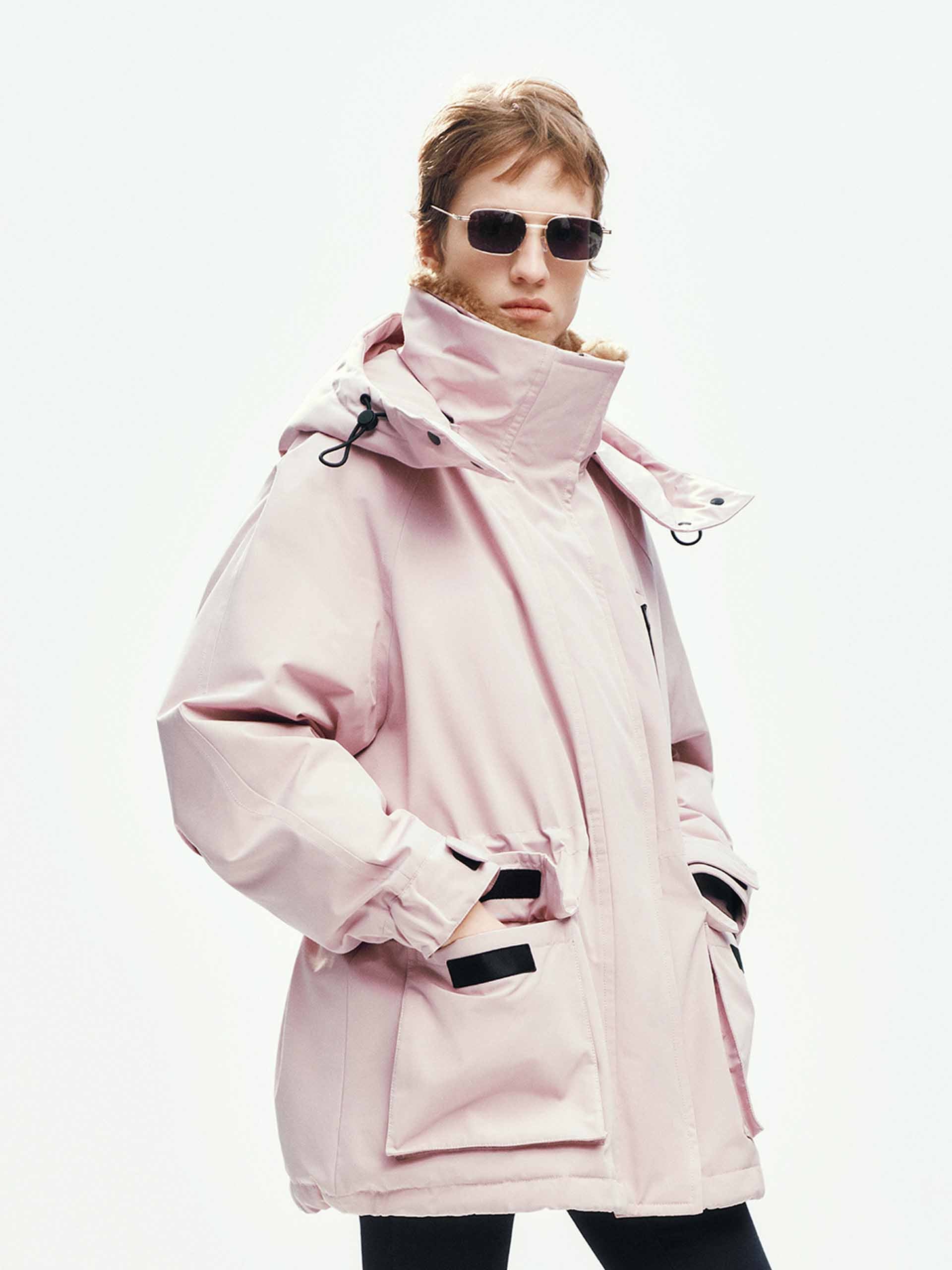 Wool Collar Hooded Down Jacket - Image 22