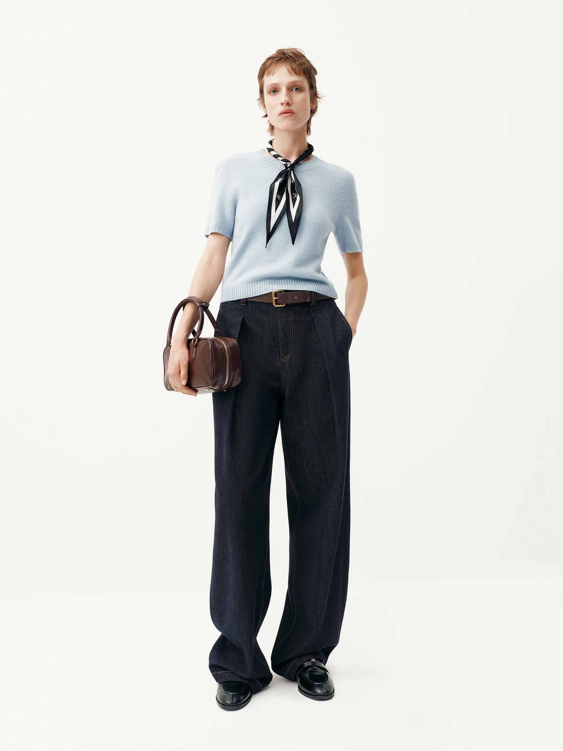 Wool Cropped Knitted Top - Image 9