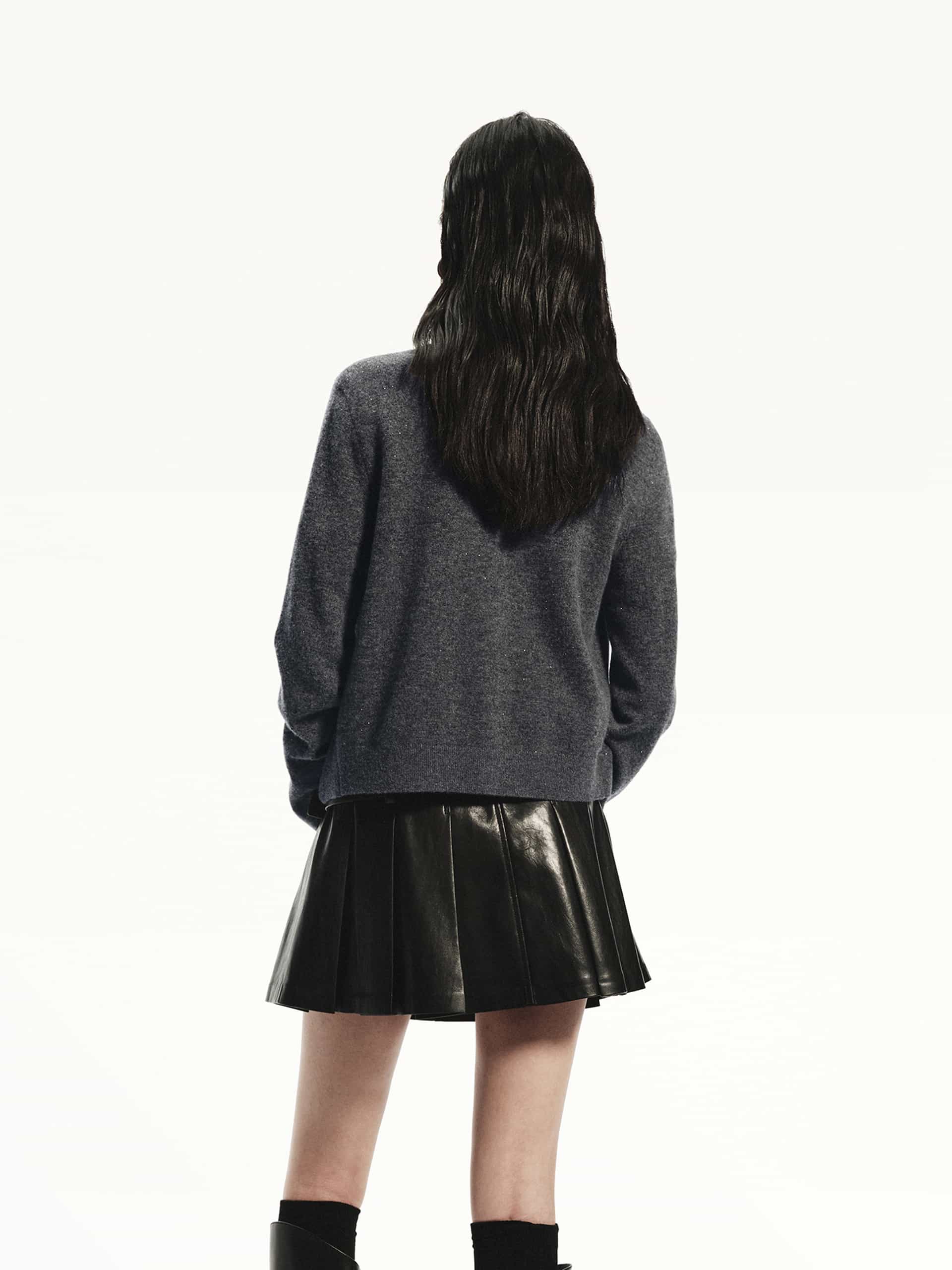Wool Fitted Knit Cardigan - Image 11