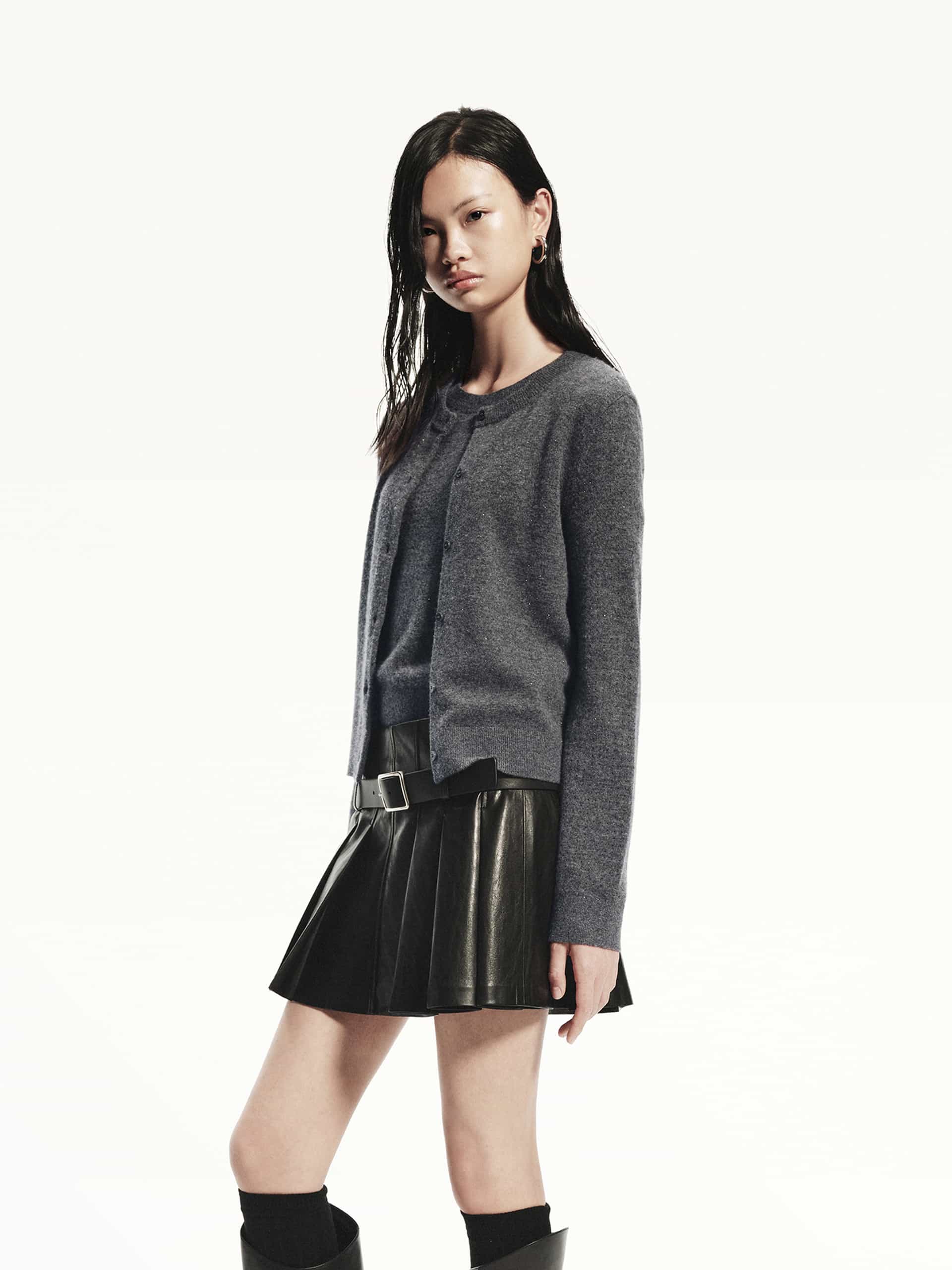 Wool Fitted Knit Cardigan - Image 14
