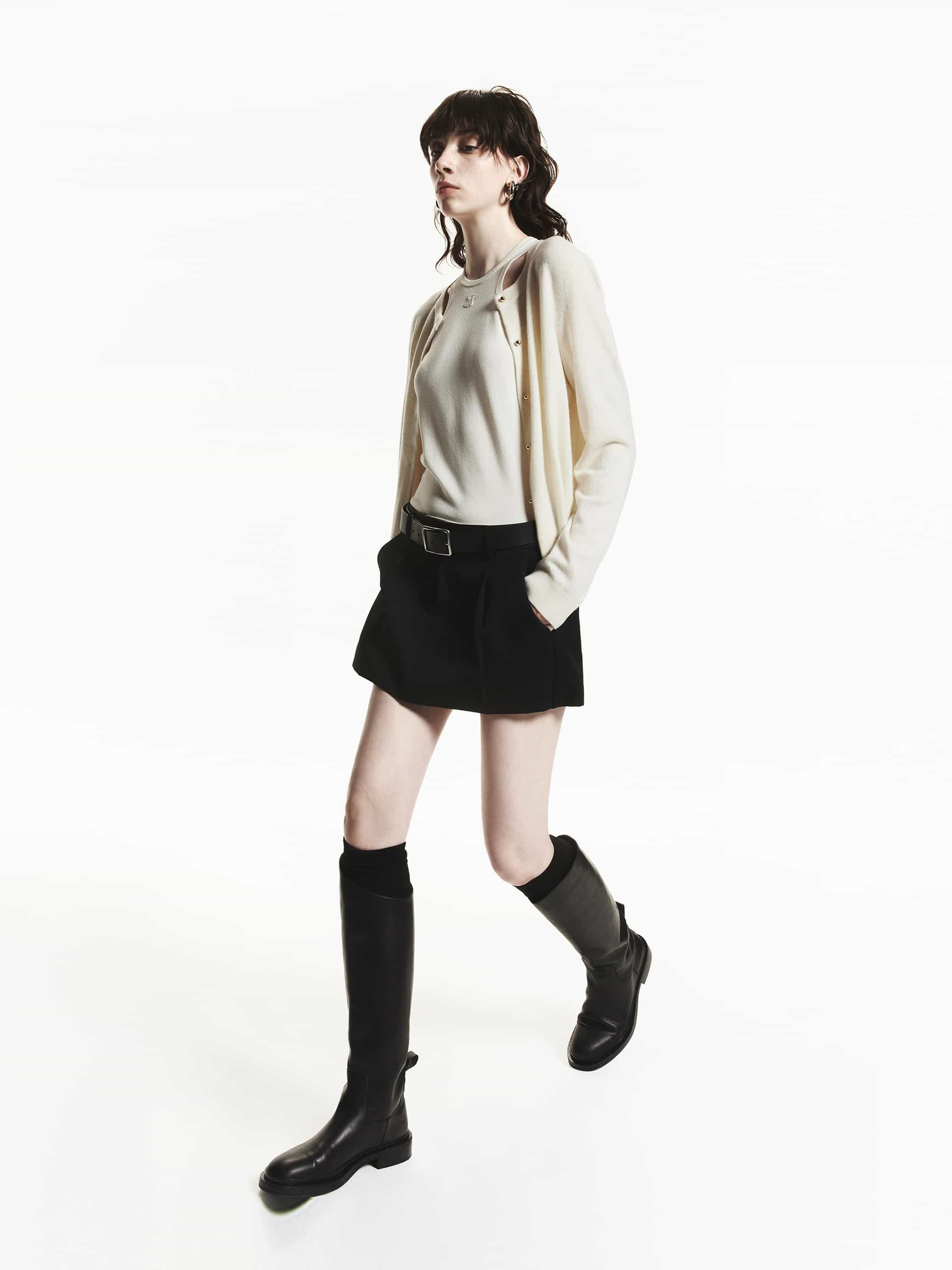 Wool Fitted Knit Cardigan - Image 7