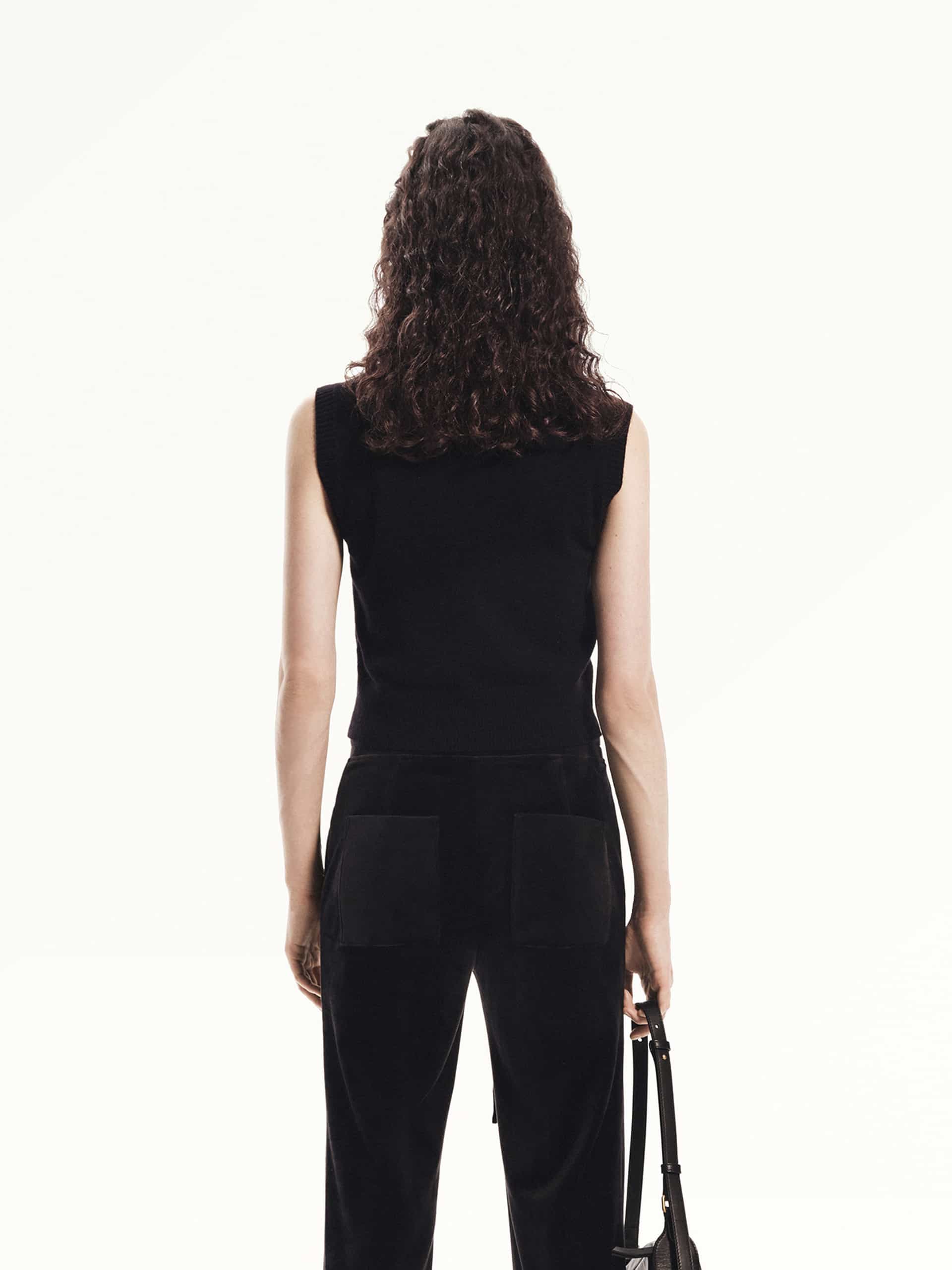 Wool Sequin Knit Vest - Image 14