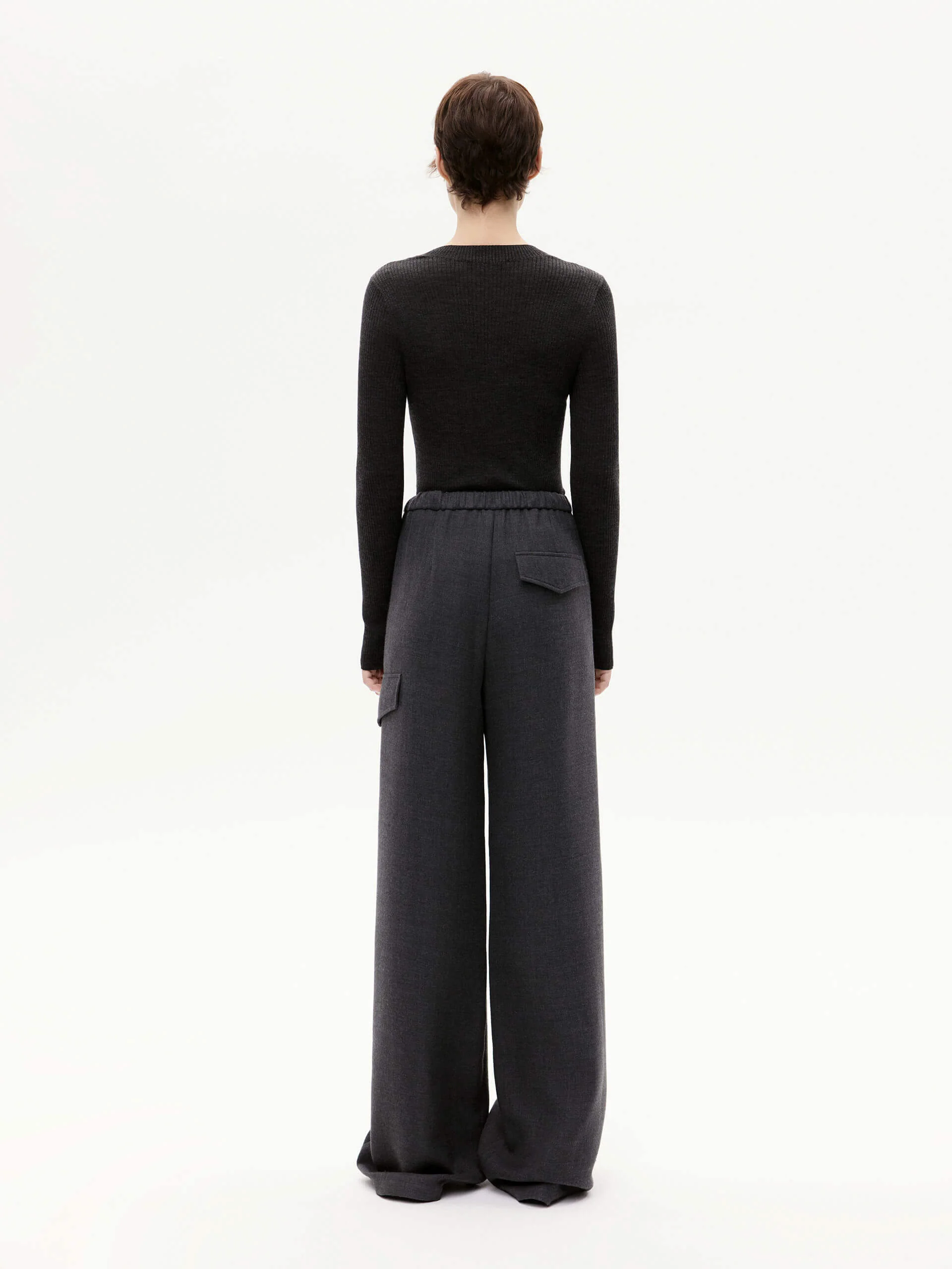 Wool Tight Fit Knit Top - Image 19